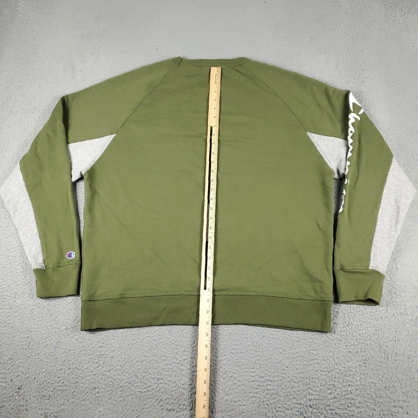 Champion Champion Green Crew Neck Pullover Sweater Mens XL Size US XL / EU 56 / 4 - 6 Thumbnail