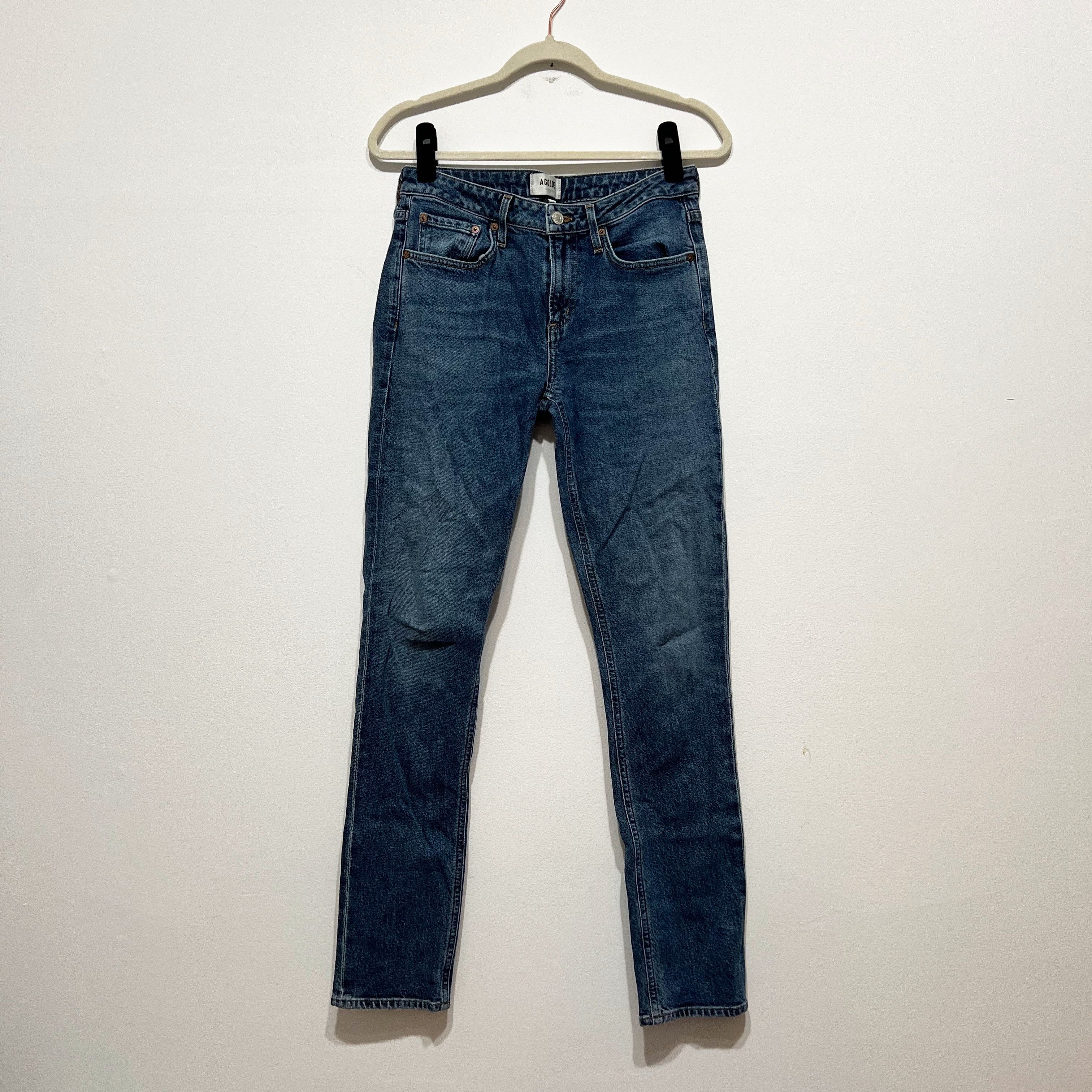 Agolde Agolde Women's Devon Low Rise Stacked Size 25" / US 0 / IT 36 - 1 Thumbnail