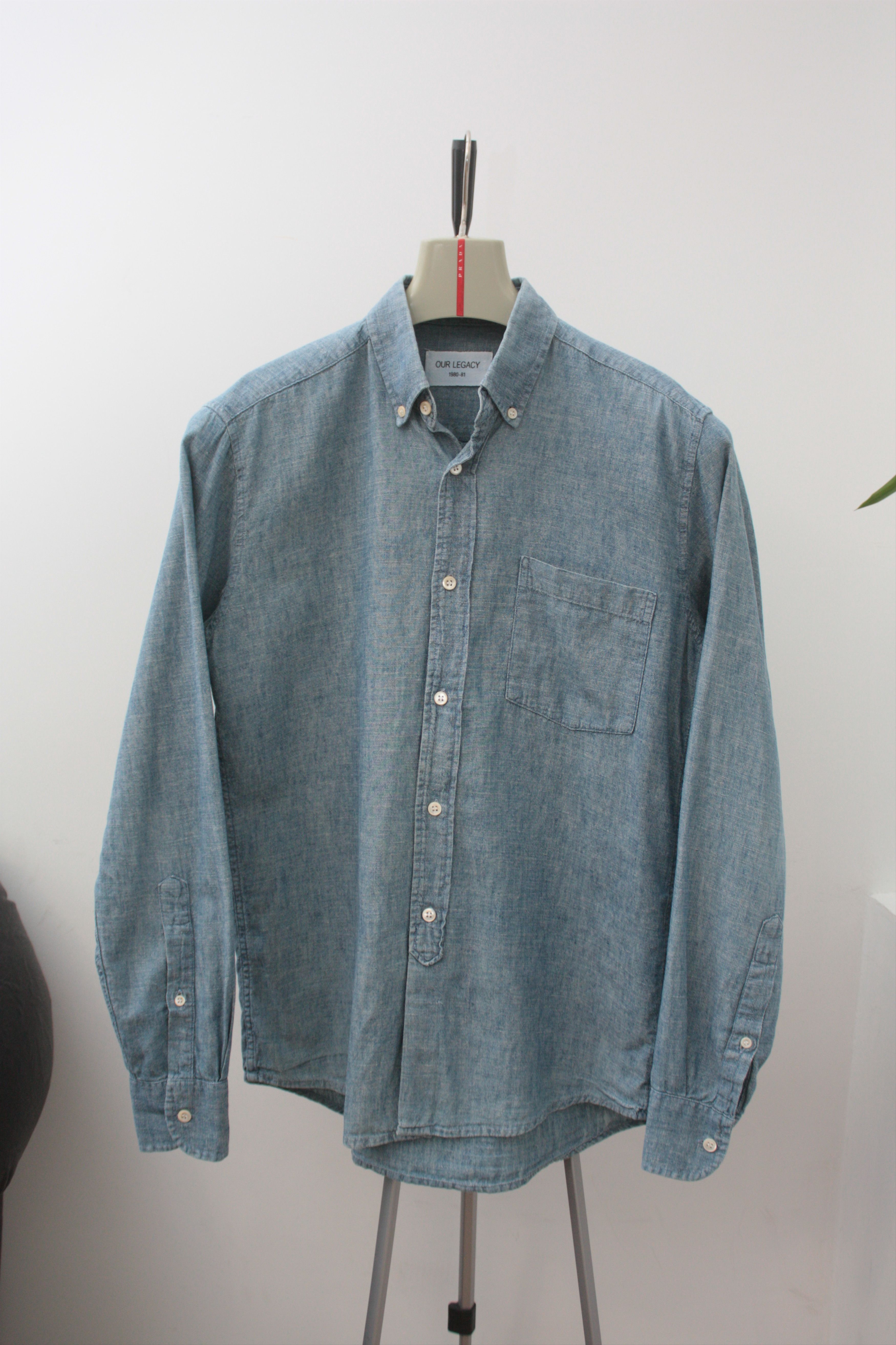 Our Legacy Our Legacy Blue Long Sleeve Shirt Men's Small Size US S / EU 44-46 / 1 - 4 Thumbnail