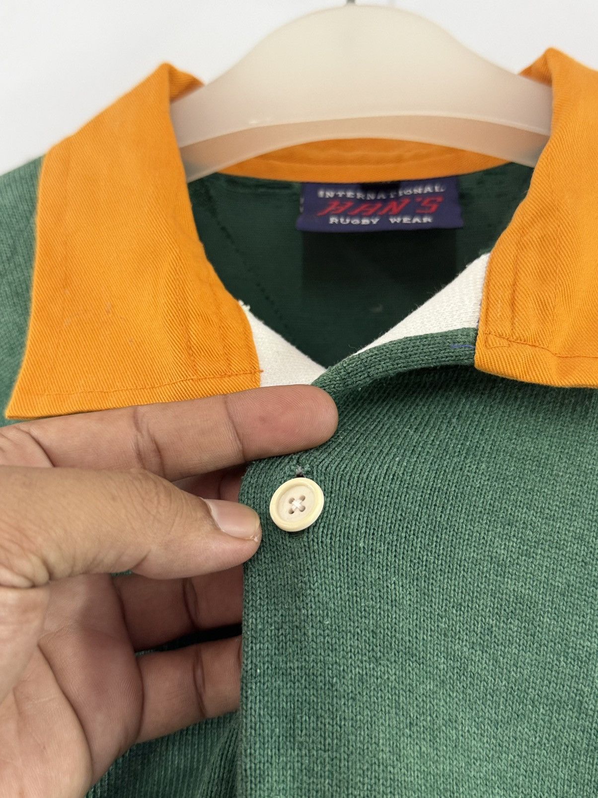 Vintage 🔥 Vintage 90's Han's Rugby Club Short sleeves Polo Shirt -XL Size US M / EU 48-50 / 2 - 8 Thumbnail