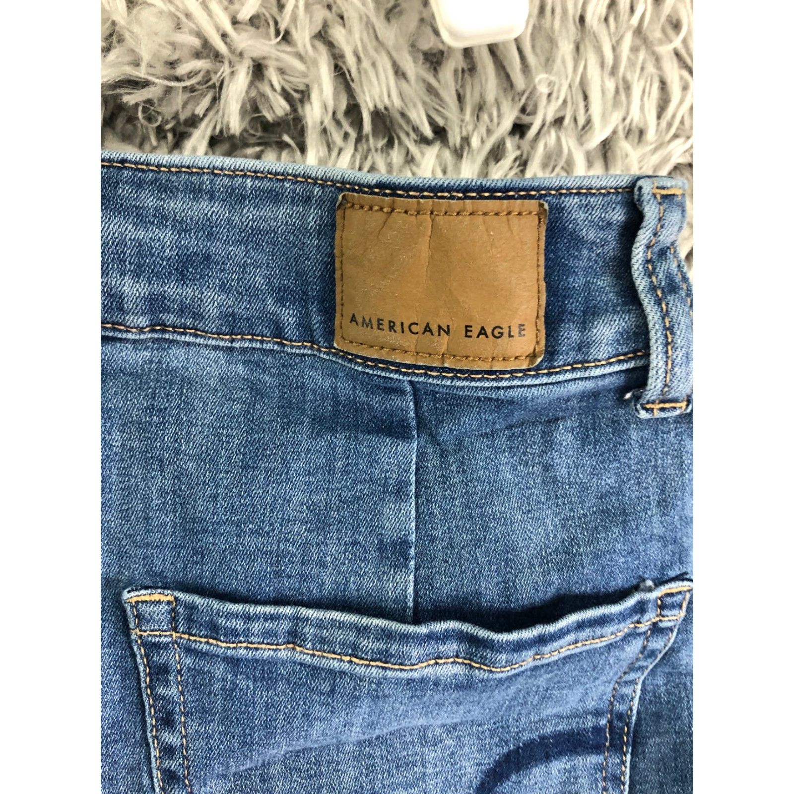 American Eagle Outfitters American Eagle Womens Size 0 High Rise Mini Medium Wash Blue Denim Jean Skirt Size 25" / US 0 / IT 36 - 5 Thumbnail