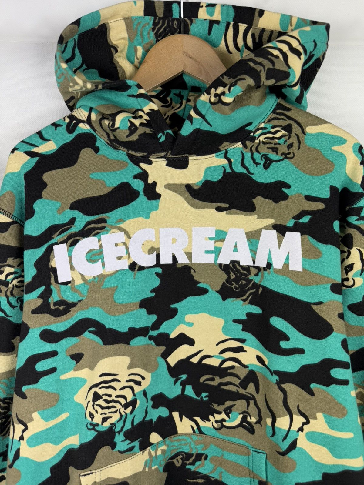 Icecream Icecream Billionaire Boys Club Camo Big Logo Hoodie Pullover Size US XL / EU 56 / 4 - 8 Thumbnail
