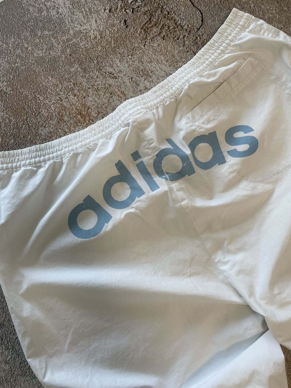 Adidas Vintage Adidas Big Logo Nylon Drill Track Pants Size US 36 / EU 52 - 3 Thumbnail