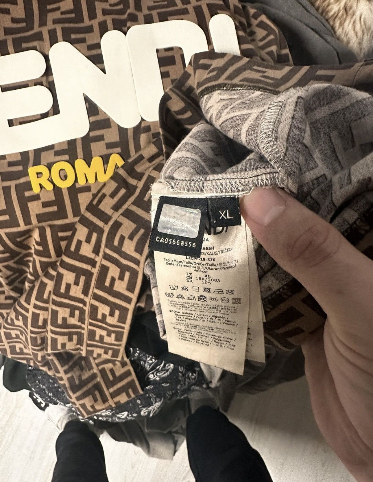 Fendi Fendi Roma t shirt Size US XL / EU 56 / 4 - 10 Thumbnail
