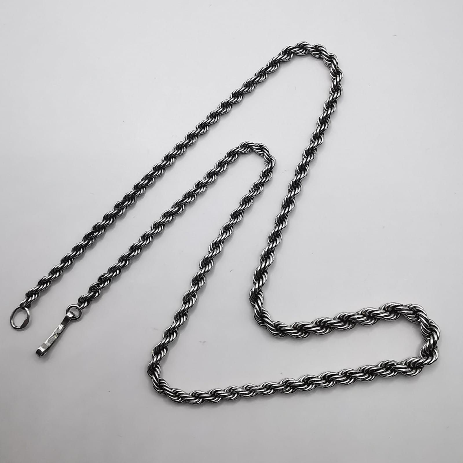Sterling Silver × Vintage Vintage Statement Jewelry Chain, 925 Sterling Silver 19,49g Size ONE SIZE - 2 Thumbnail