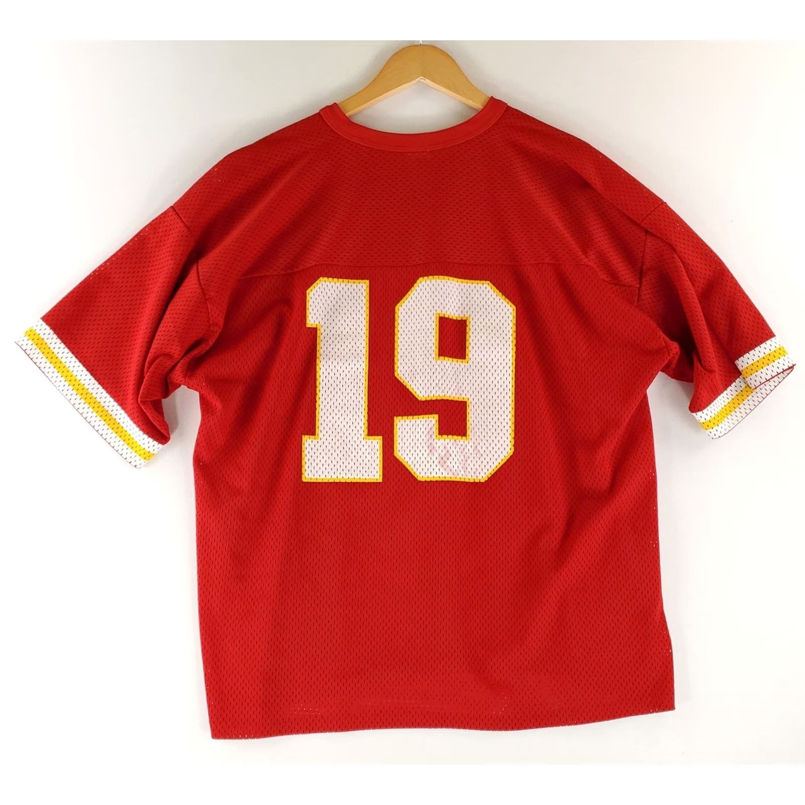 Logo 7 VINTAGE Kansas City Chiefs Jersey 19 Joe Montana 90s Logo 7 Red Mens XL Size US XL / EU 56 / 4 - 5 Thumbnail