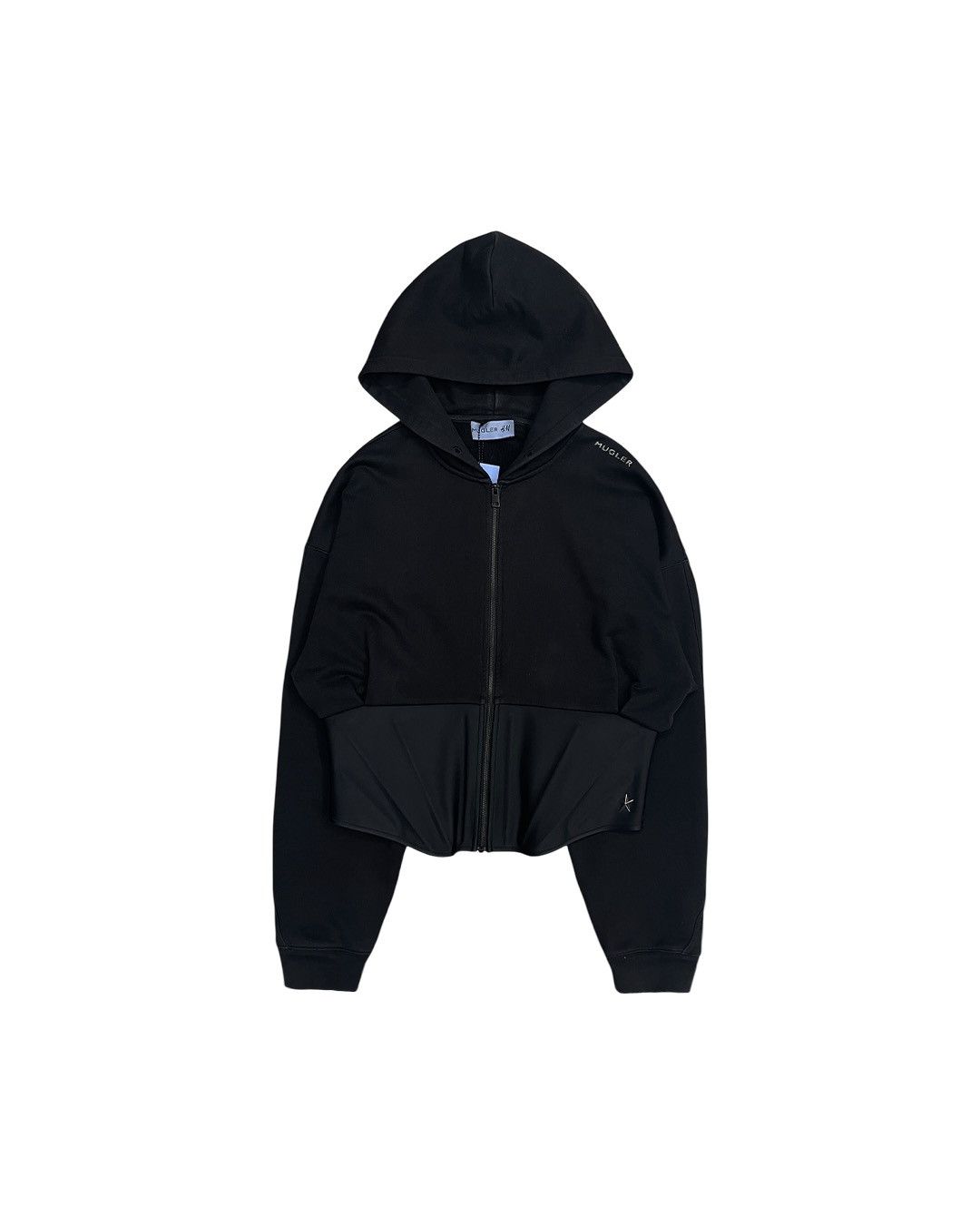 Mugler Mugler x H&M SS23 Corset Waist Hooded Jacket Size L / US 10 / IT 46 - 1 Thumbnail