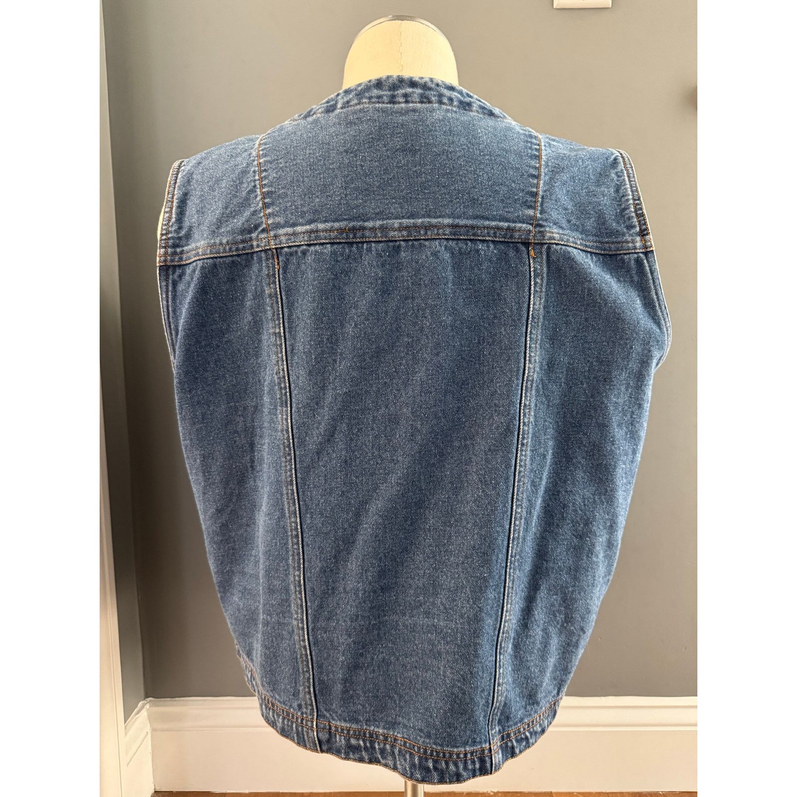 Vintage Vintage Bill Bass jean blue denim vest 1X Size XL / US 12-14 / IT 48-50 - 14 Thumbnail