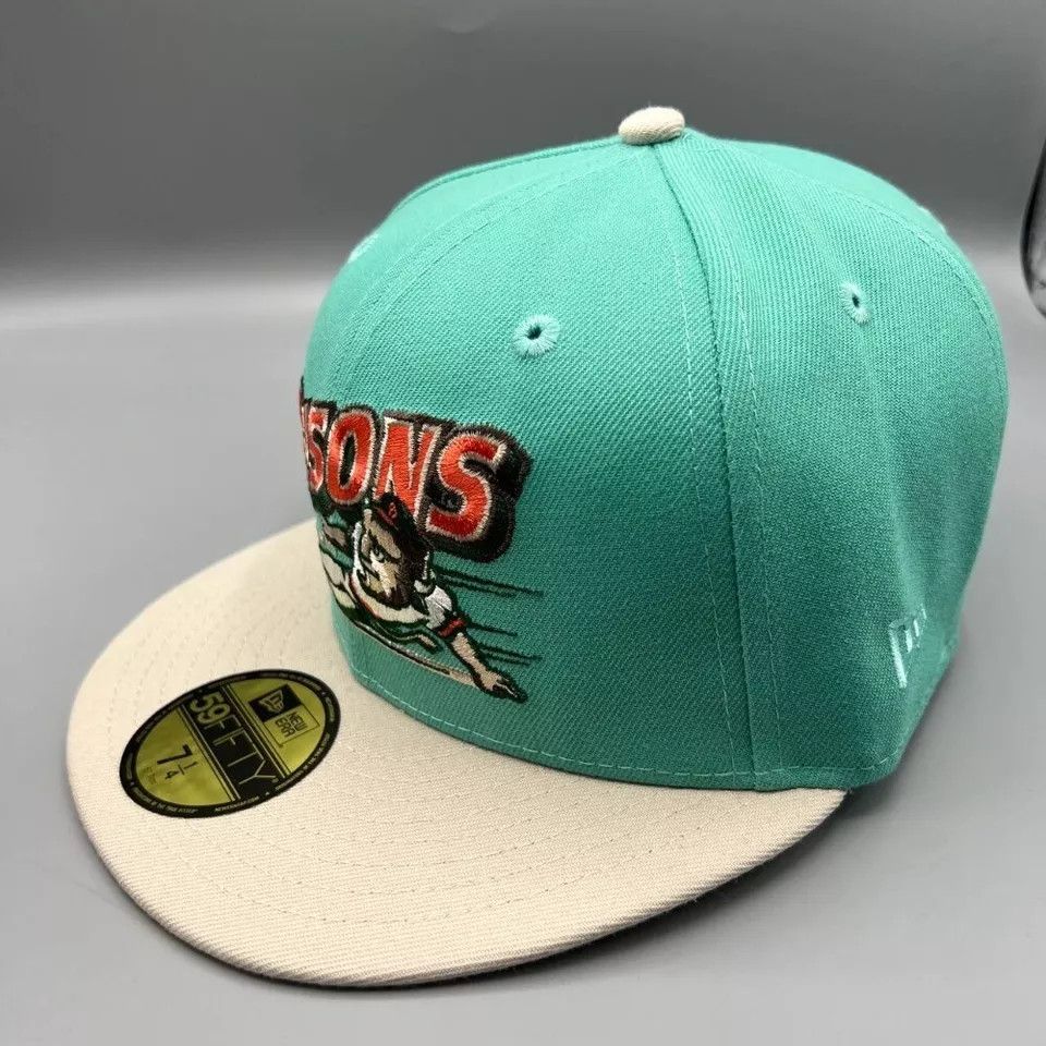 New Era Buffalo Bisons Hat Men 7 1/4 59Fifty New Era MiLB Fitted Cap Size ONE SIZE - 3 Thumbnail