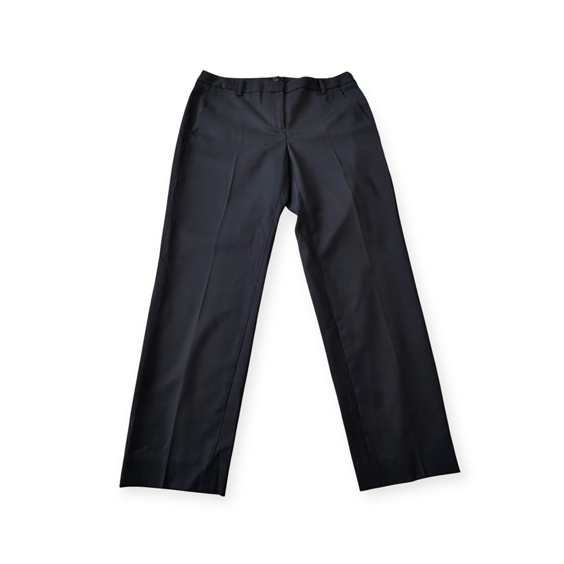 Nili Lotan NILI LOTAN Colmar Wool-blend Twill Slim-leg Pants In Midnigh Size 28" / US 6 / IT 42 - 6 Thumbnail