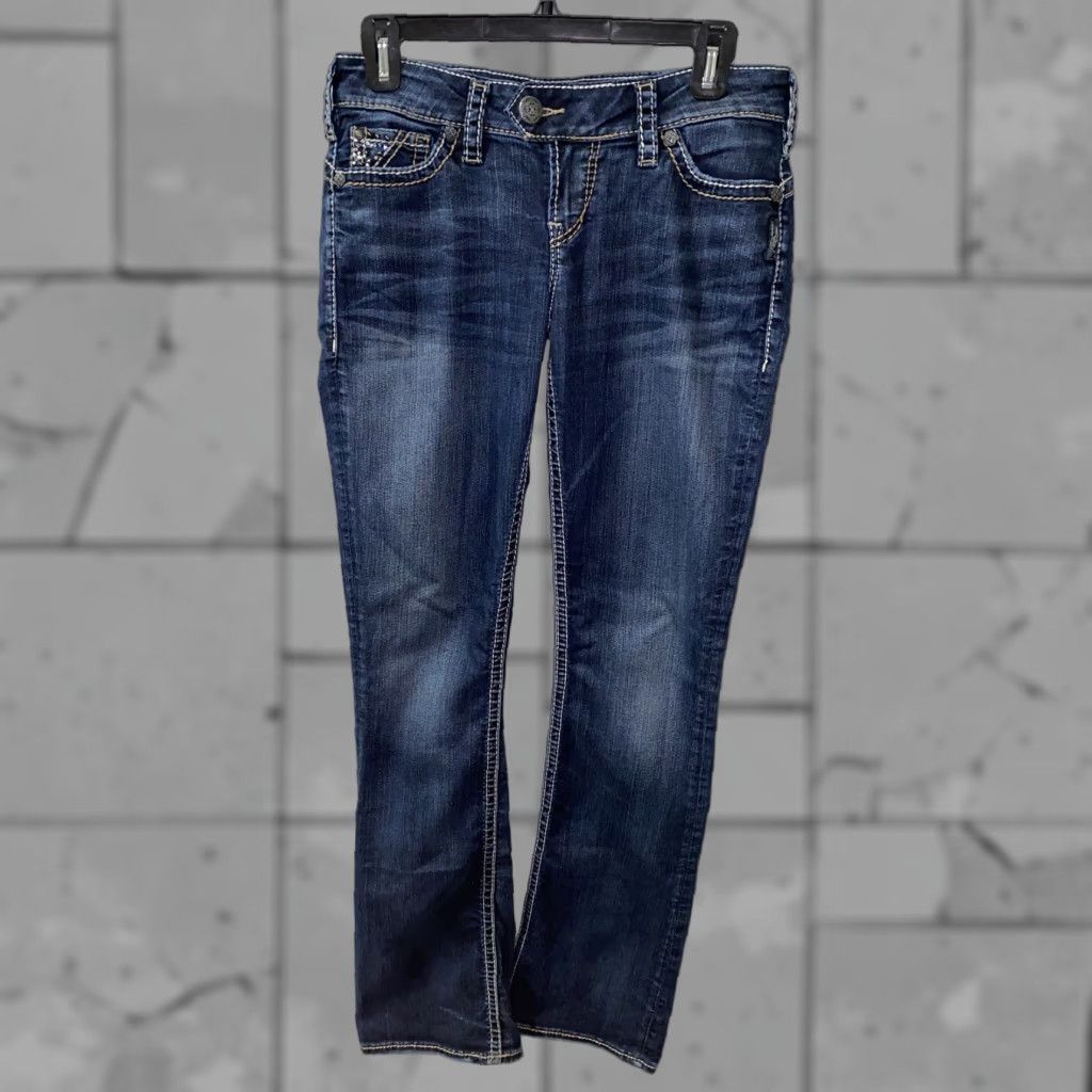 Silver Jeans Co. Silver Jeans Tuesday Womens Jeans Blue Denim 30 In Inseam 33 In Regular Size 30 X 33 28 X 33 Actual 30 X 33 Color Blue Mens Womens Girls? Size 30" / US 8 / IT 44 - 1 Thumbnail