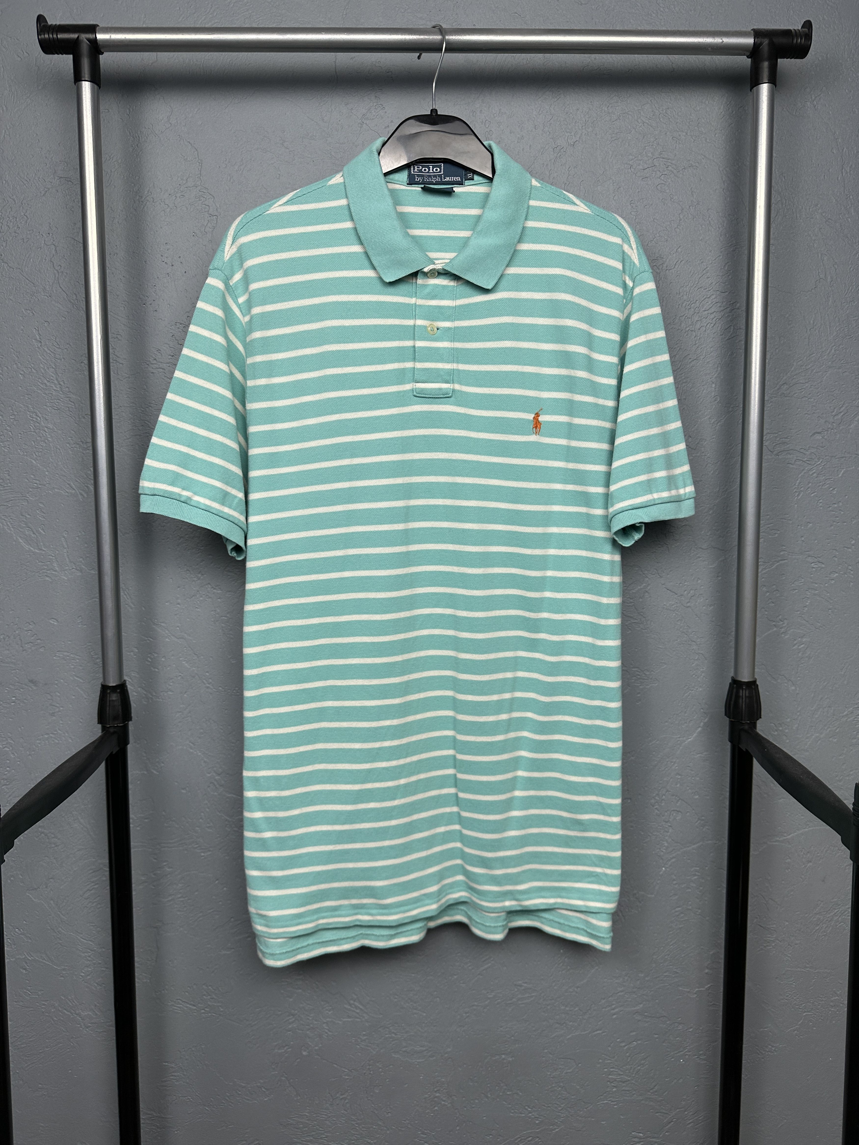 Polo Ralph Lauren Polo Ralph Lauren Vintage Mens Striped Polo Shirt Size US XL / EU 56 / 4 - 1 Thumbnail