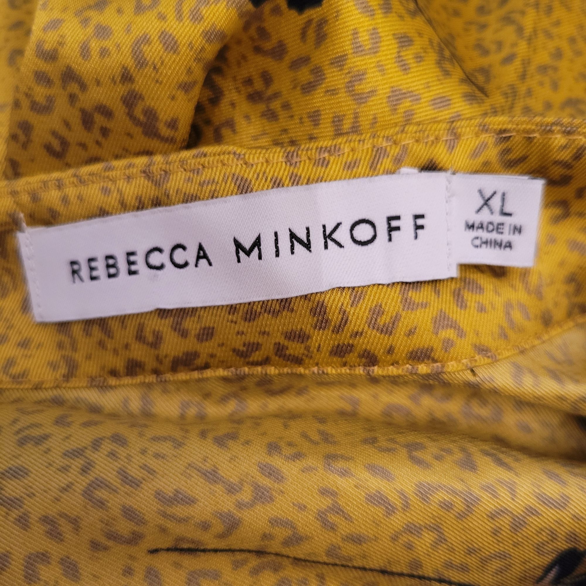 Rebecca Minkoff Rebecca Minkoff Yellow Floral Ruffle Hem XL HELEN Shirtdress Size XL / US 12-14 / IT 48-50 - 2 Thumbnail