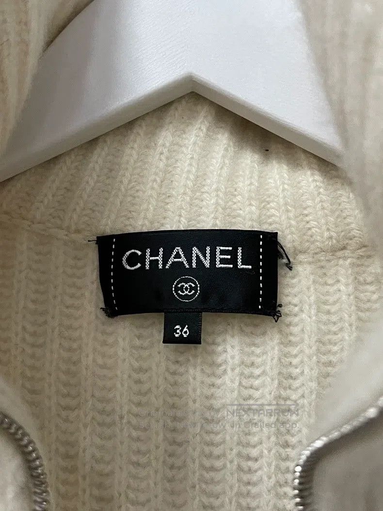 Chanel Chanel Black and white panda colour-matched wool zipper ja Size XS / US 0-2 / IT 36-38 - 6 Thumbnail