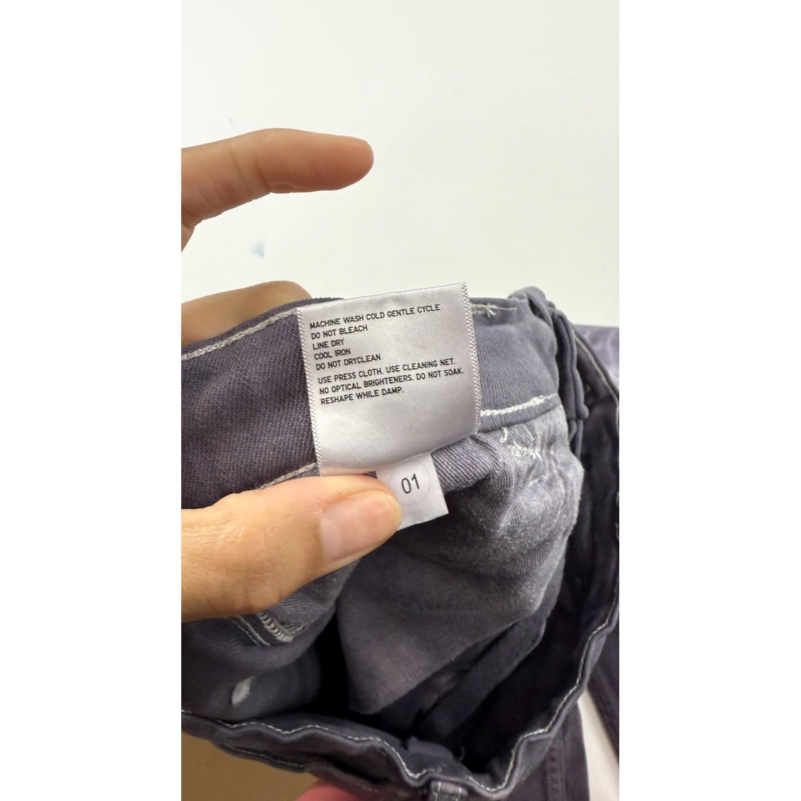 Uniqlo Uniqlo Pants Mens Medium Gray Tie Dye Straight Leg Cotton Casual Workwear Regular Size US 31 - 7 Thumbnail