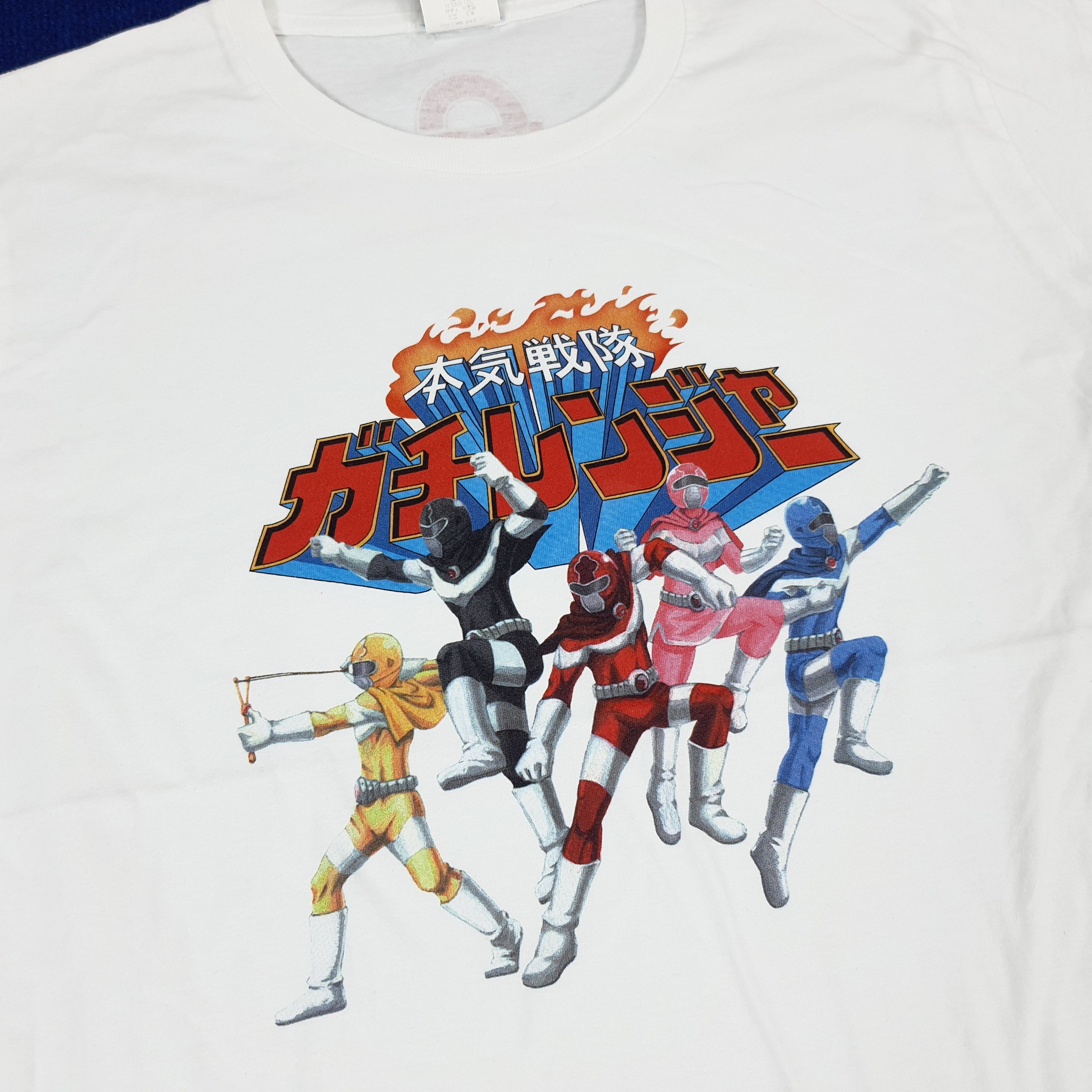 Japanese Brand × Vintage Vintage Super Sentai Gachirangers Power Rangers T-shirt Size US L / EU 52-54 / 3 - 2 Thumbnail