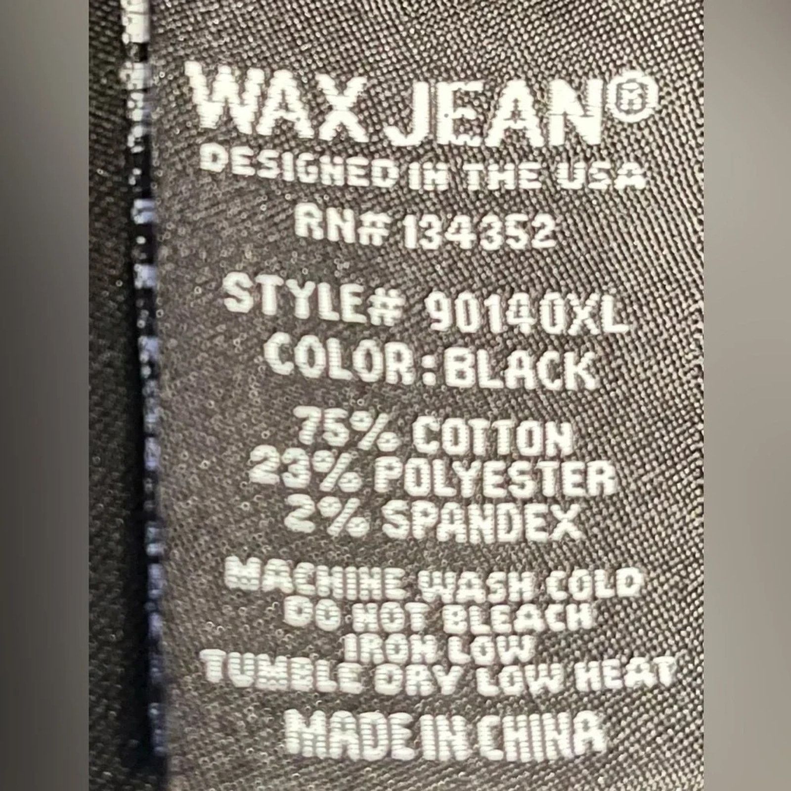 The Unbranded Brand Wax skinny jeans, size 18 Size 40" / US 18 - 3 Thumbnail