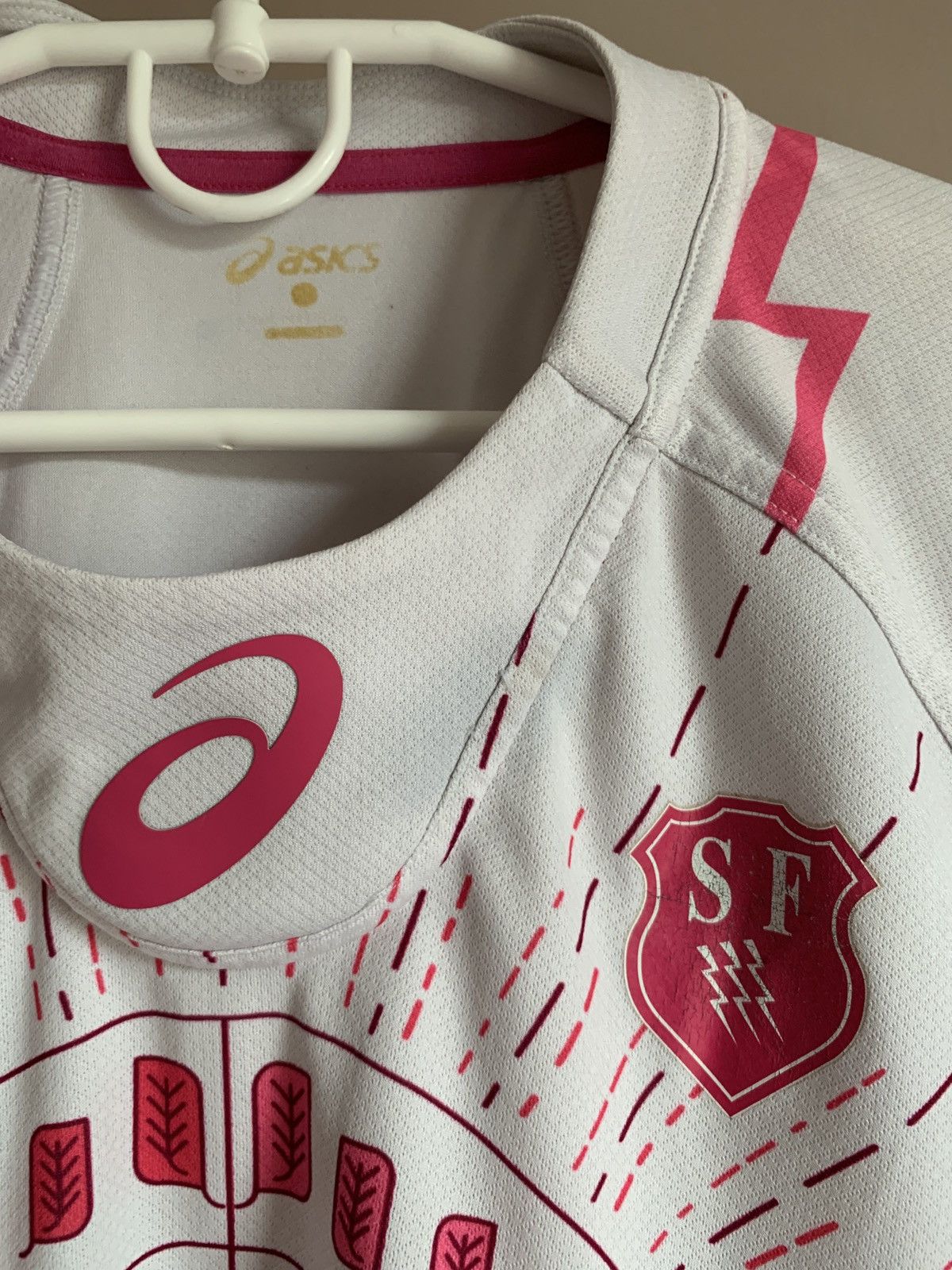 Asics Stade Francais Paris Rugby Union Shirt ASICS Jersey Size S Size US S / EU 44-46 / 1 - 11 Thumbnail