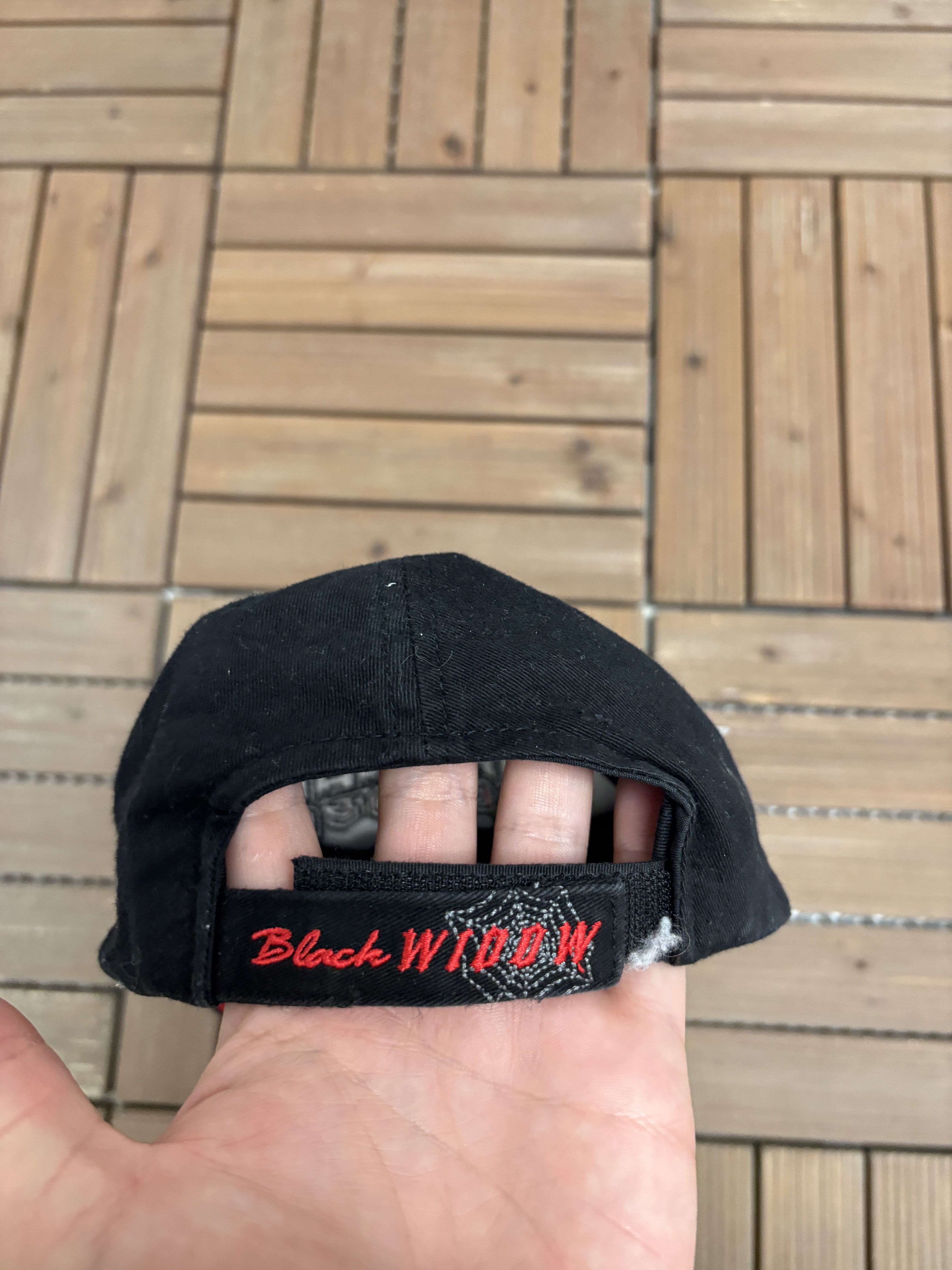 Vintage American Chopper Motorcycle Vintage Black Strap Back Hat Cap Size ONE SIZE - 5 Thumbnail