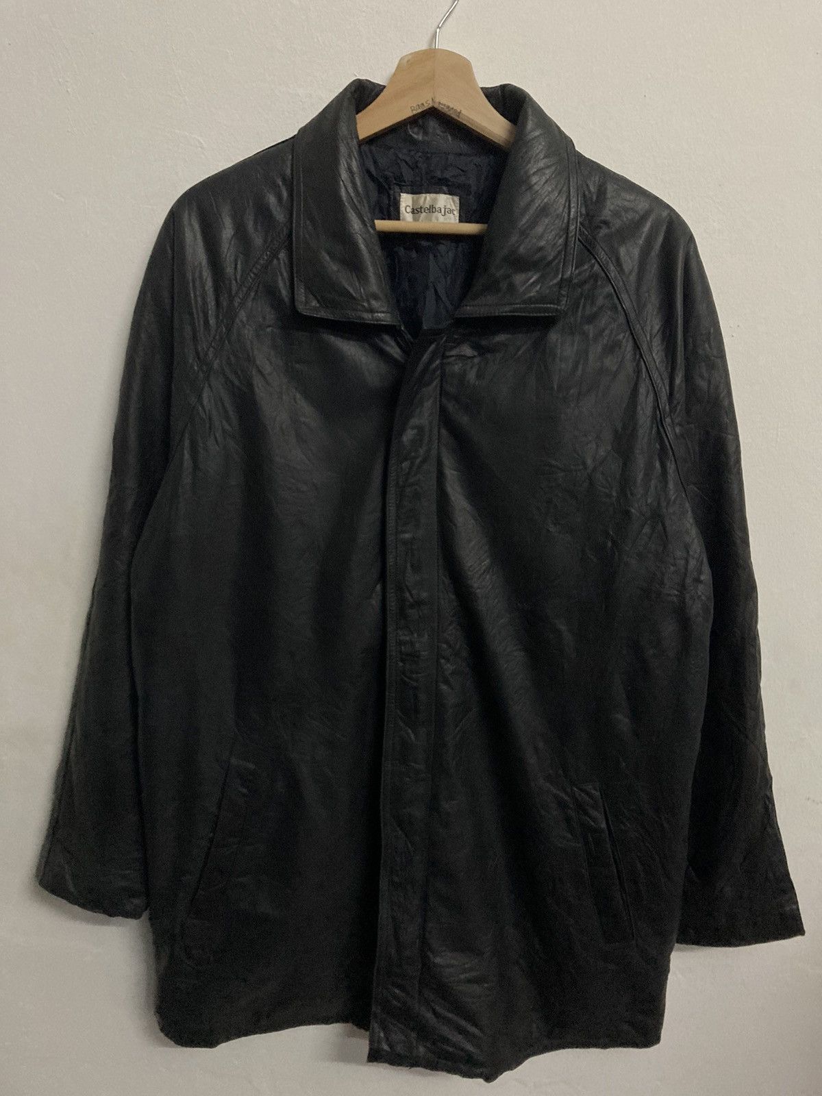 Genuine Leather Vintage Castelbajac Long Leather Jacket Size L Size US L / EU 52-54 / 3 - 1 Thumbnail