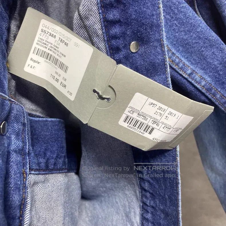 Balenciaga Balenciaga Blue Back Printed Logo Denim Jacket Size US L / EU 52-54 / 3 - 8 Thumbnail