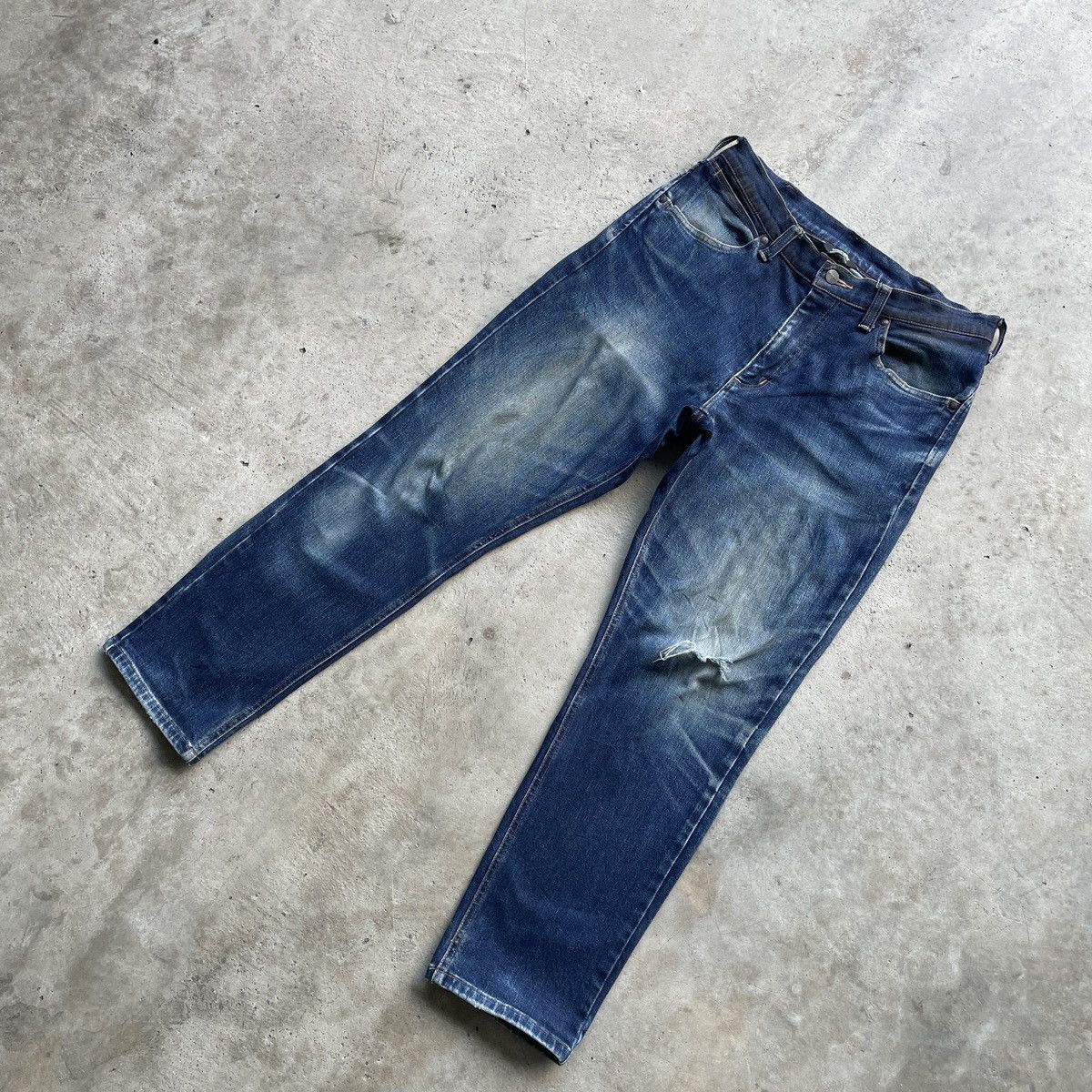 Vintage Vintage Wrangler Faded Distressed Denim Jeans Pants W30 Size US 30 / EU 46 - 2 Thumbnail