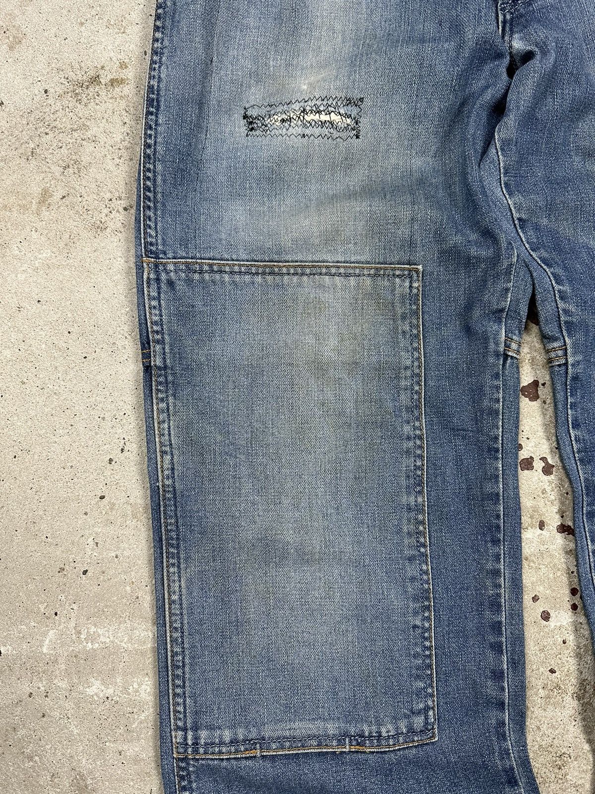 Vintage × Wrangler Vintage Y2K Wrangler Double Knee Repaired Denim Pants Jeans Size US 30 / EU 46 - 6 Thumbnail