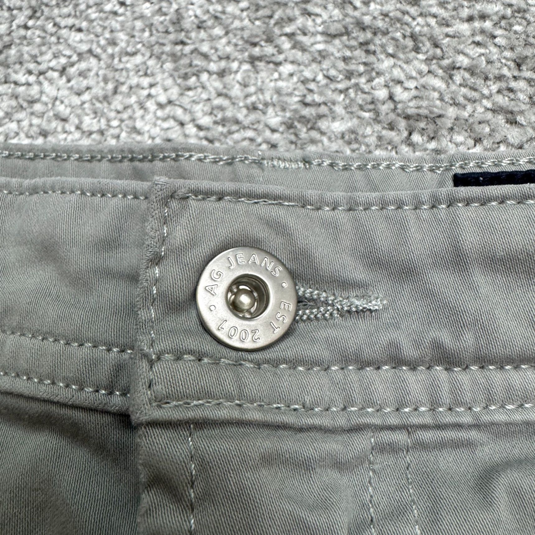 Vintage AG Adriano Goldschmied The Everett Slim Straight Chino Pants Mens 36x34 Gray Size US 36 / EU 52 - 5 Thumbnail