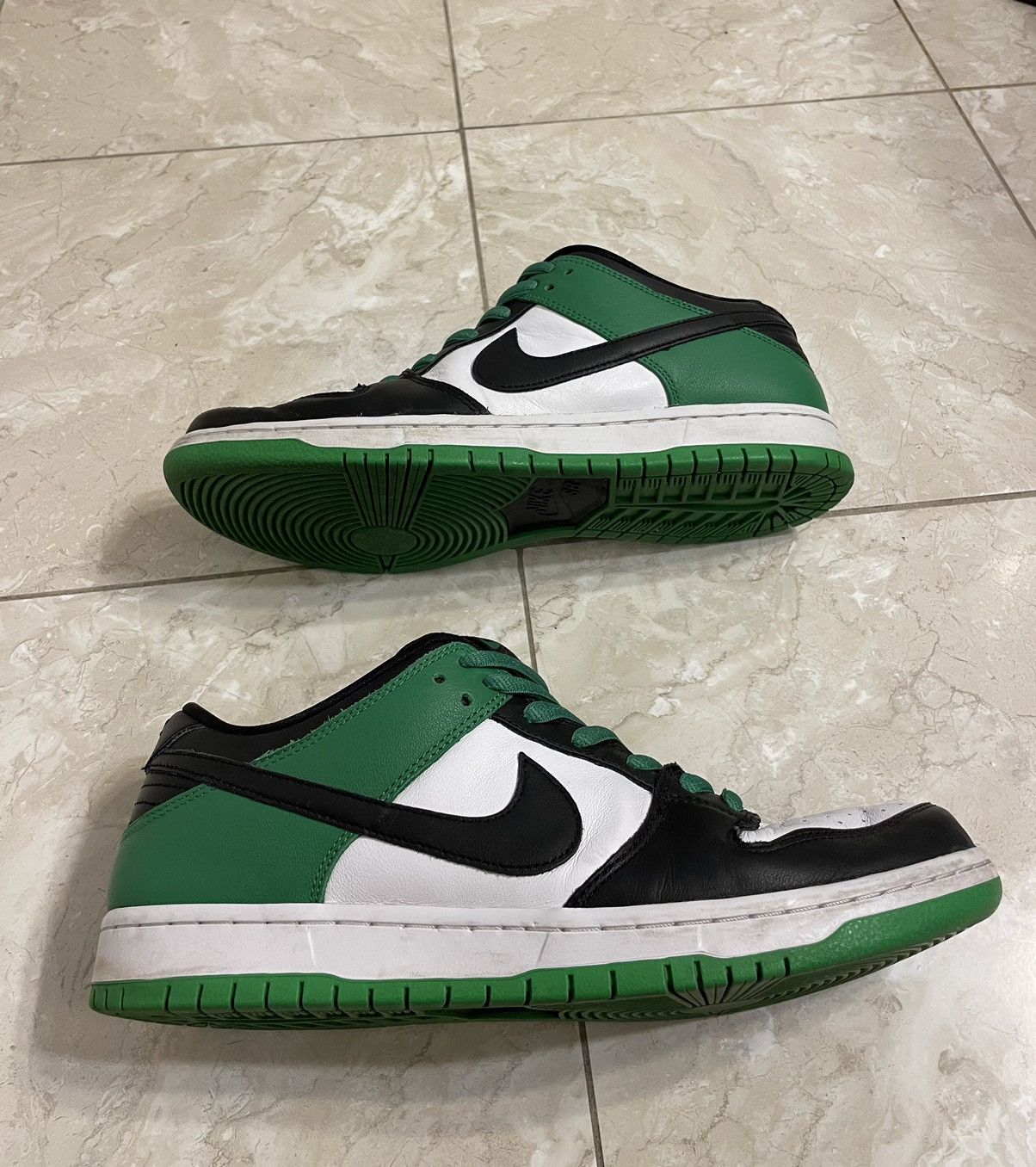 Nike Nike SB Dunk low pro classic green/black-white Size US 11 / EU 44 - 7 Thumbnail