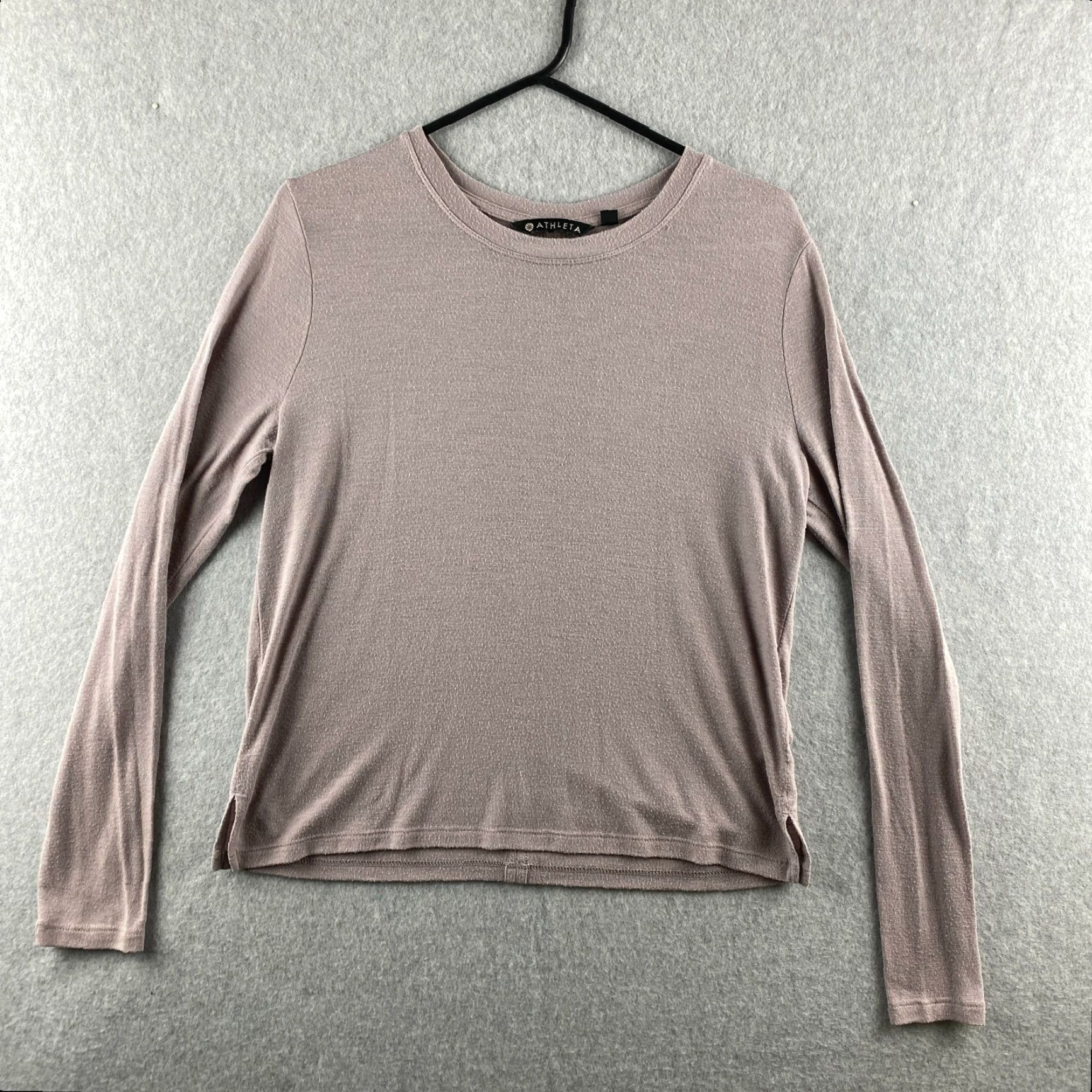 Athleta Athleta Top Womens XS Purple Pullover Round Neck Long Sleeve Lightweight Stretch Blended Shirt Size XS / US 0-2 / IT 36-38 - 2 Thumbnail