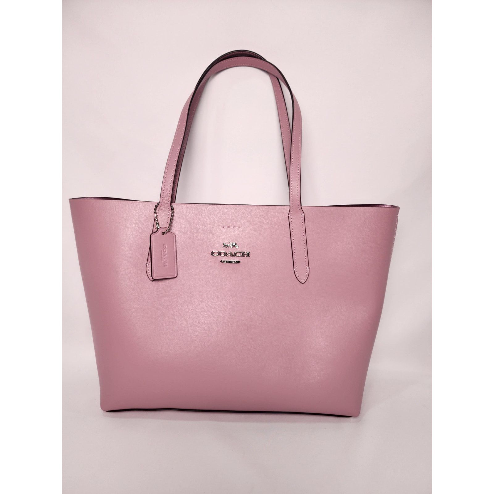 Coach Rare Coach Avenue Metallic Tote Bag Large PERIWINKLE PURPLE Size ONE SIZE - 3 Thumbnail