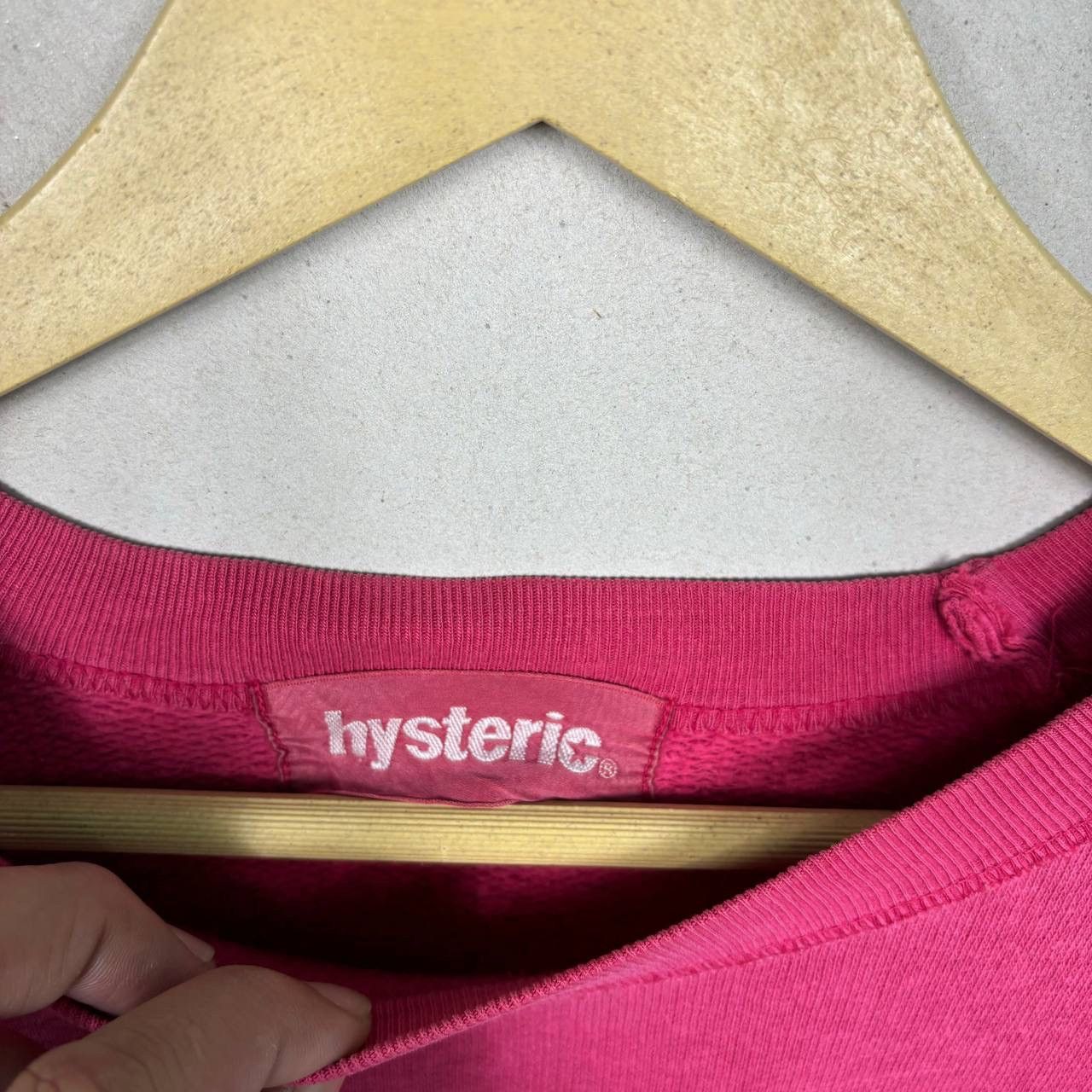 Hysteric Glamour Vtg Hysteric Glamour Barcode Pink Sweatshirt Japan Archival Size US L / EU 52-54 / 3 - 4 Thumbnail