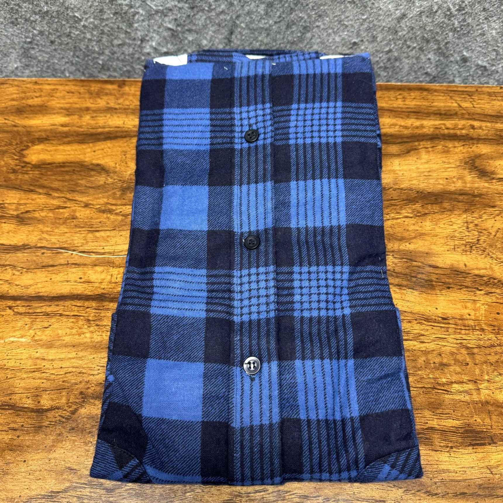 Lumberjack Coleman Flannel Shirt M Medium Men Blue Plaid Cotton Button-Up Long Sleeve Size US M / EU 48-50 / 2 - 7 Thumbnail