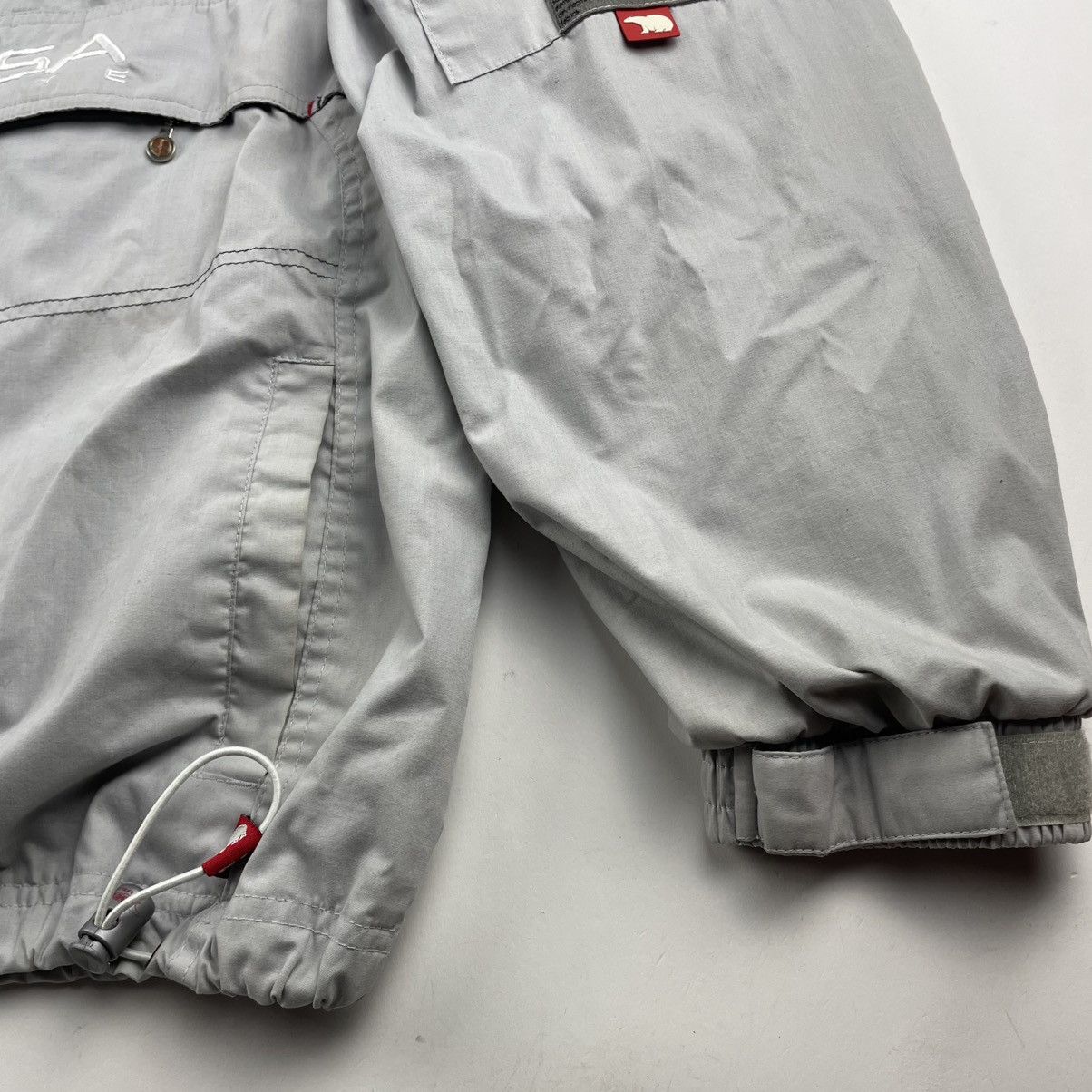 Other Y2K Bear Usa NY State Anorak Jacket Pullover Grey Mens S/M Size US S / EU 44-46 / 1 - 2 Thumbnail