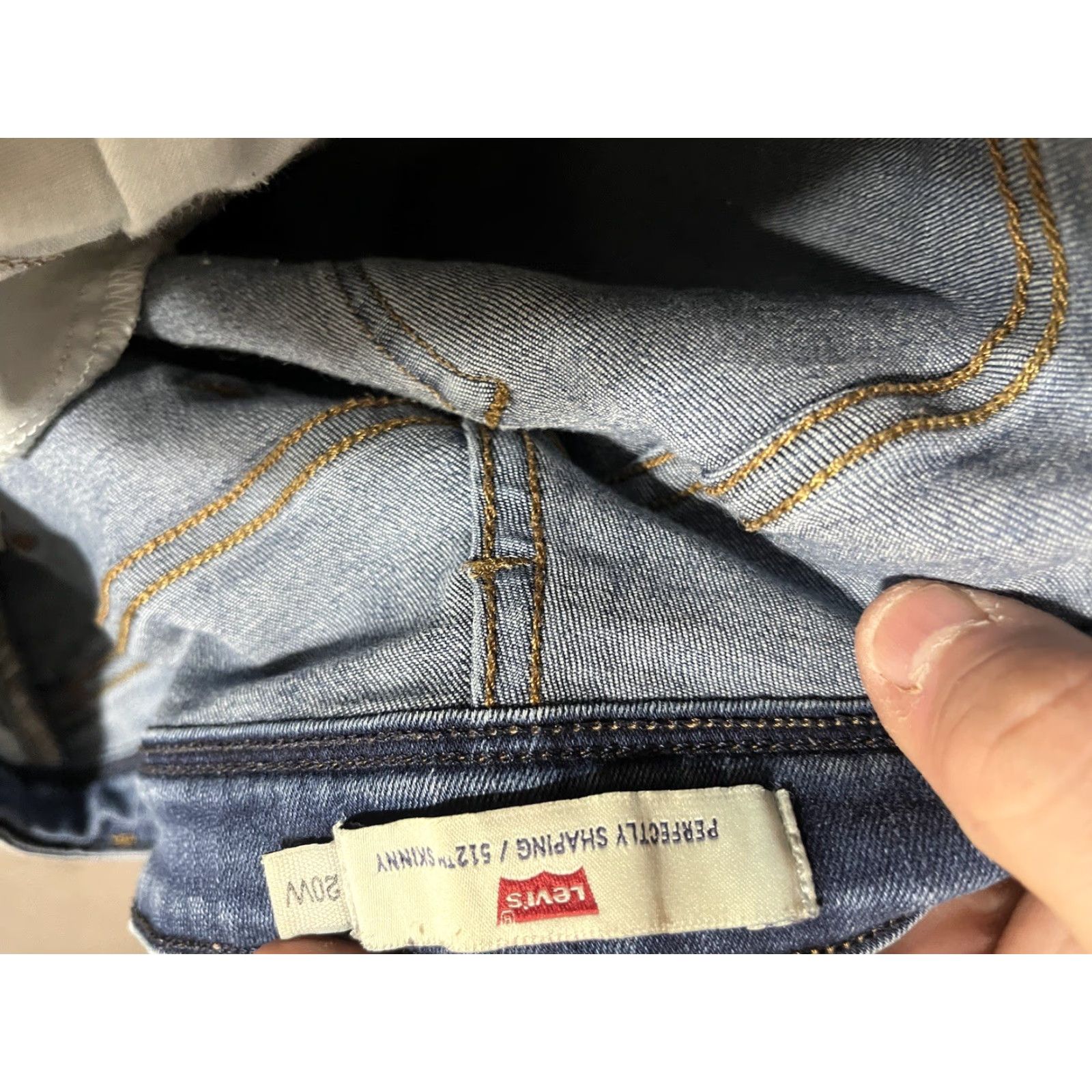 Vintage VINTAGE Levis 512 Jeans 20W Women Blue Slim Stretch Denim 90s American Classic Designer Plus Size 20W Women Jeans Size 42" / US 20 - 5 Thumbnail