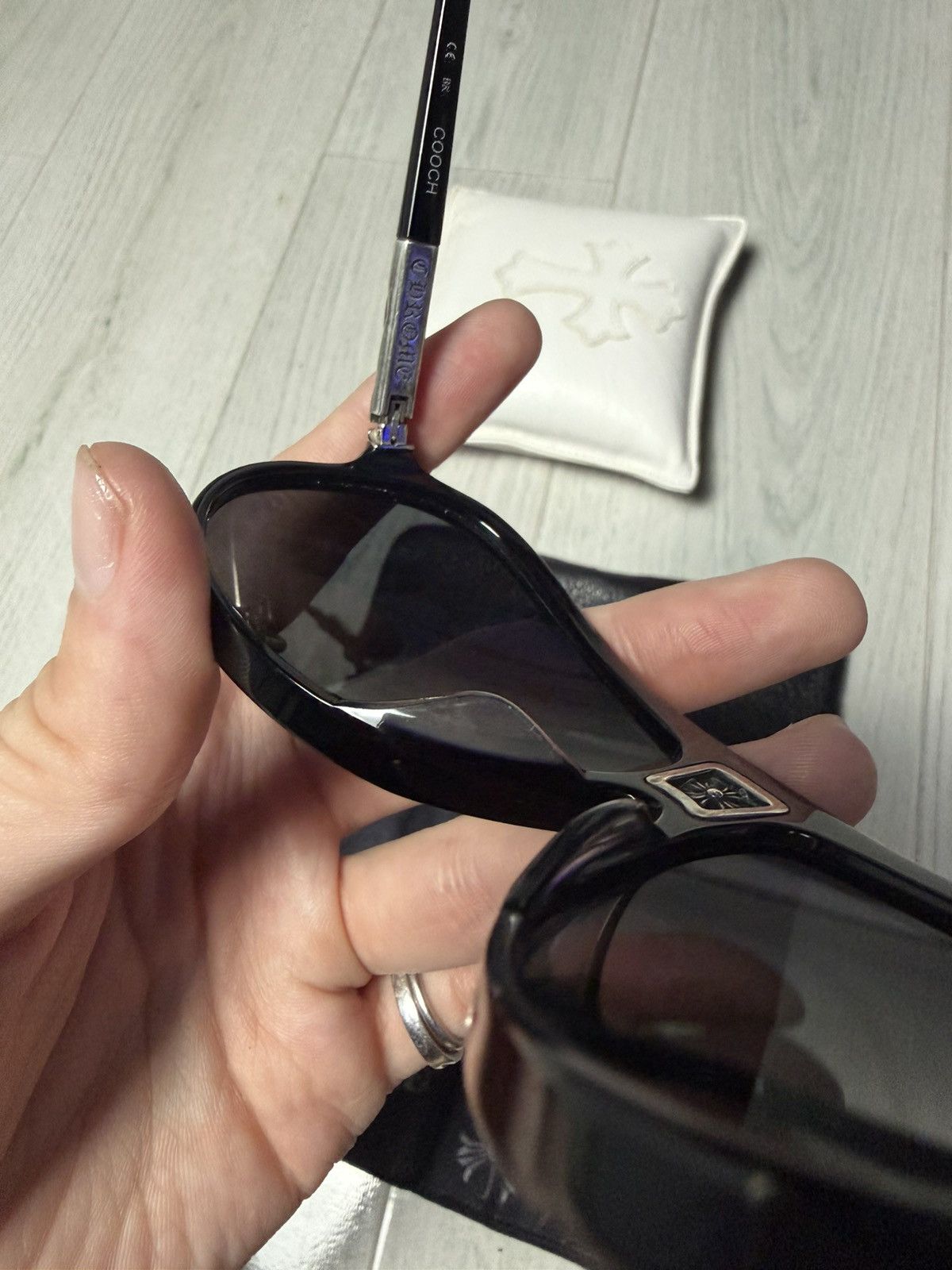 Chrome Hearts Chrome Hearts “Cooch” Cross Sunglasses Size ONE SIZE - 10 Thumbnail