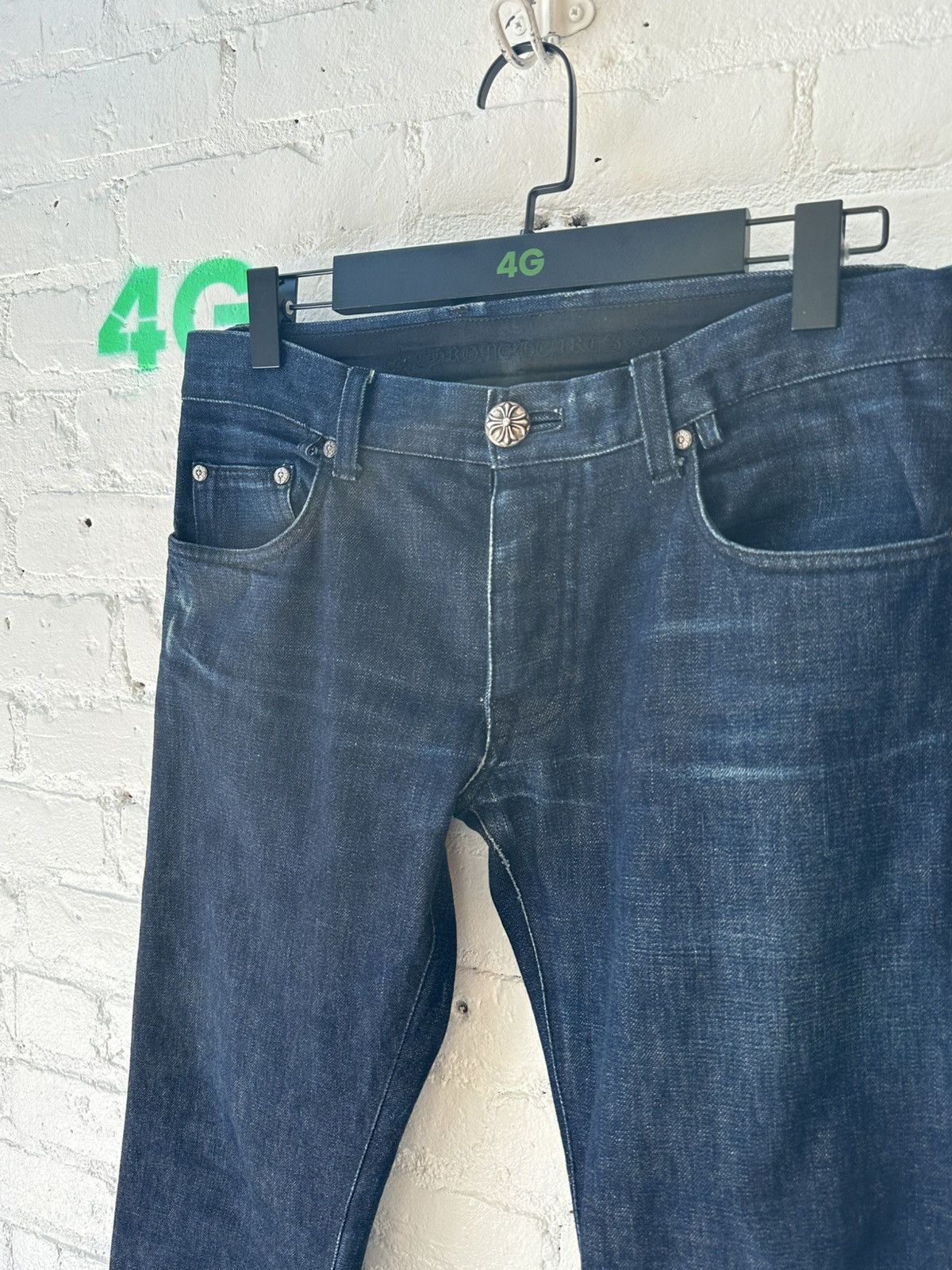 Chrome Hearts CHROME HEARTS 1 OF 1 FLARE PATCH JEANS Size US 31 - 4 Thumbnail