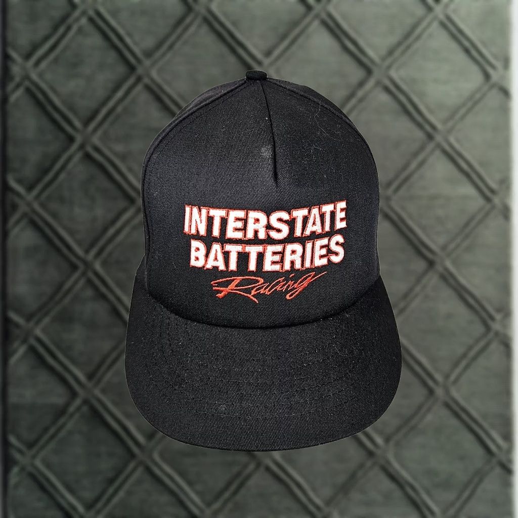 Logo 7 VINTAGE Swingster Snapback Hat | USA 80s 90s | Black | One Size | Men | Made in USA | Interstate Batteries Logo Size ONE SIZE - 1 Thumbnail
