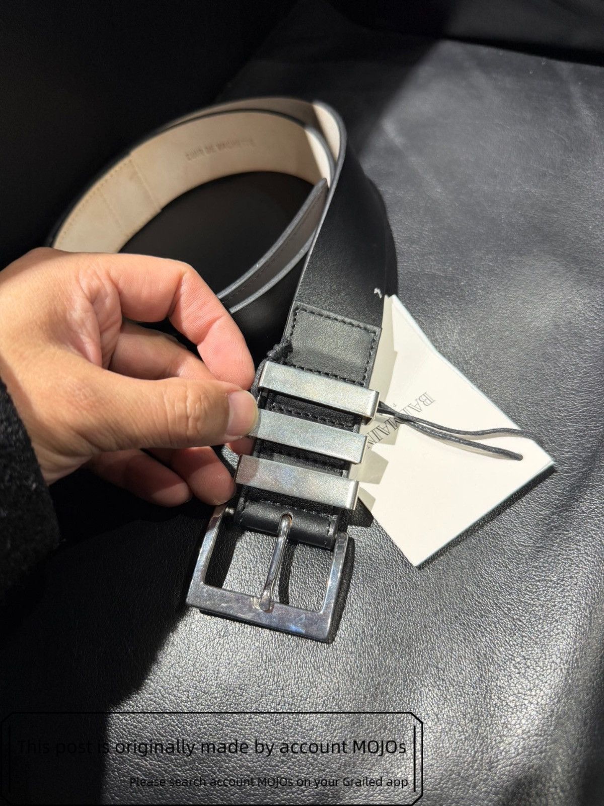 Balmain Sz 90 Balmain Triple Silver Buckle Belt mojos1107 Size ONE SIZE - 8 Thumbnail