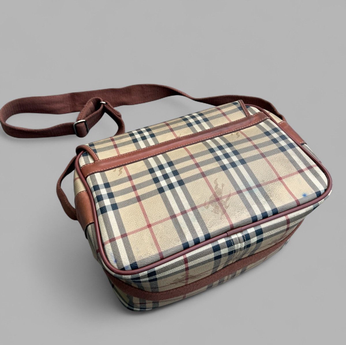 Burberry 80's BURBERRY NOVA CHECK Cargo Pockets Messenger Bag Size ONE SIZE - 6 Thumbnail