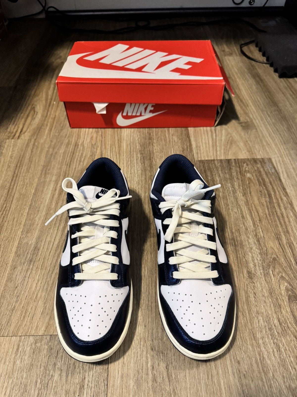 Nike Nike Dunk Low Vintage Navy Size US 8 / EU 41 - 5 Thumbnail