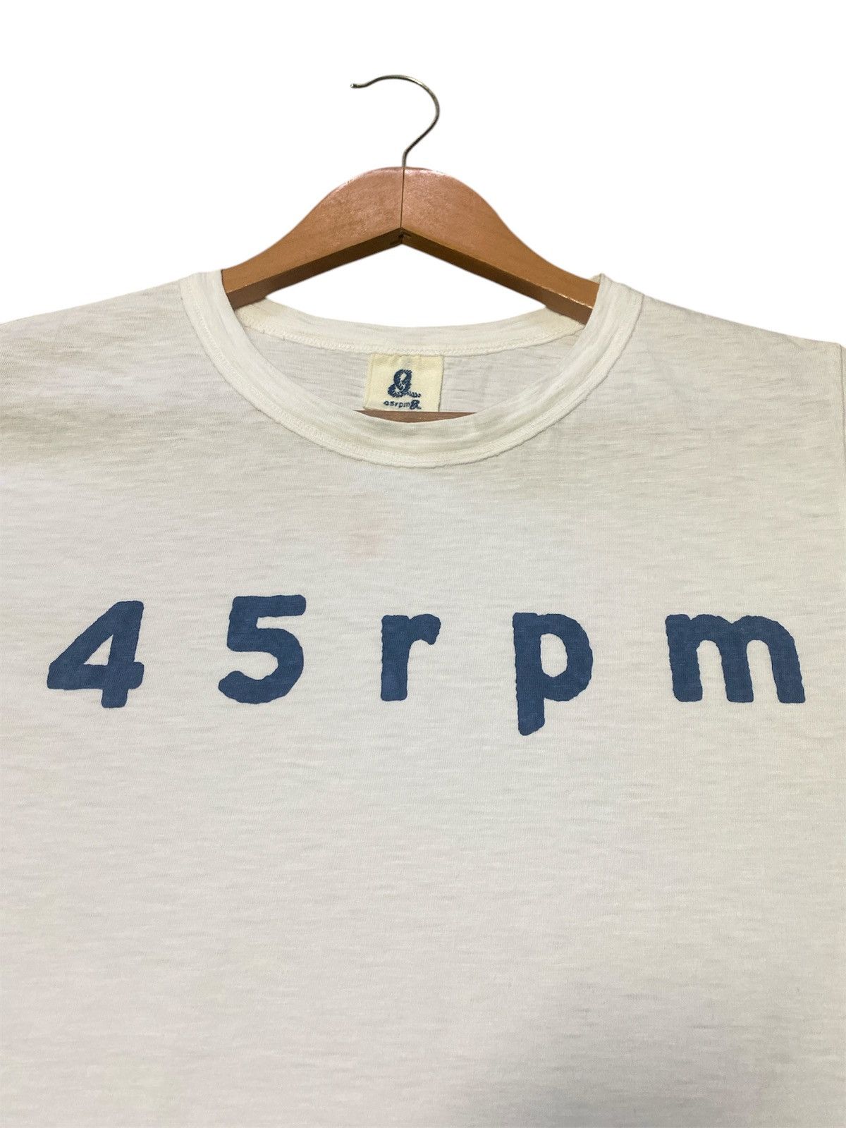 45rpm × Japanese Brand × Vintage 💥RARE💥VINTAGE 45RPM SPELLOUT SINGLE STITCH SHIRT TEE🔥 Size US S / EU 44-46 / 1 - 5 Thumbnail