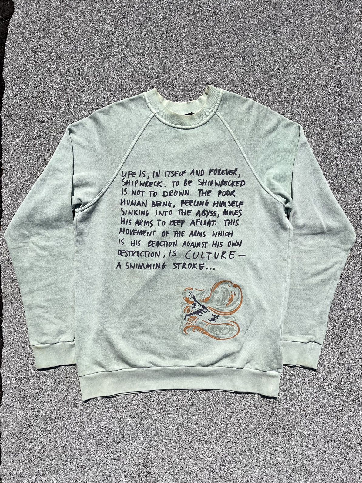 Raf Simons AW04 Raf Simons Waves 'Shipwreck' Crewneck Size US L / EU 52-54 / 3 - 1 Thumbnail
