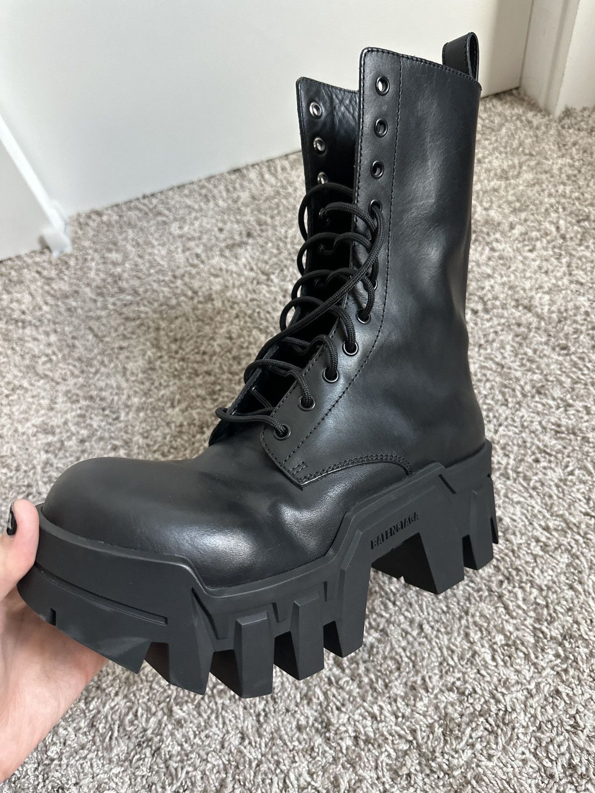 Balenciaga Balenciaga Bulldozer OG Lace Up Platform Boots