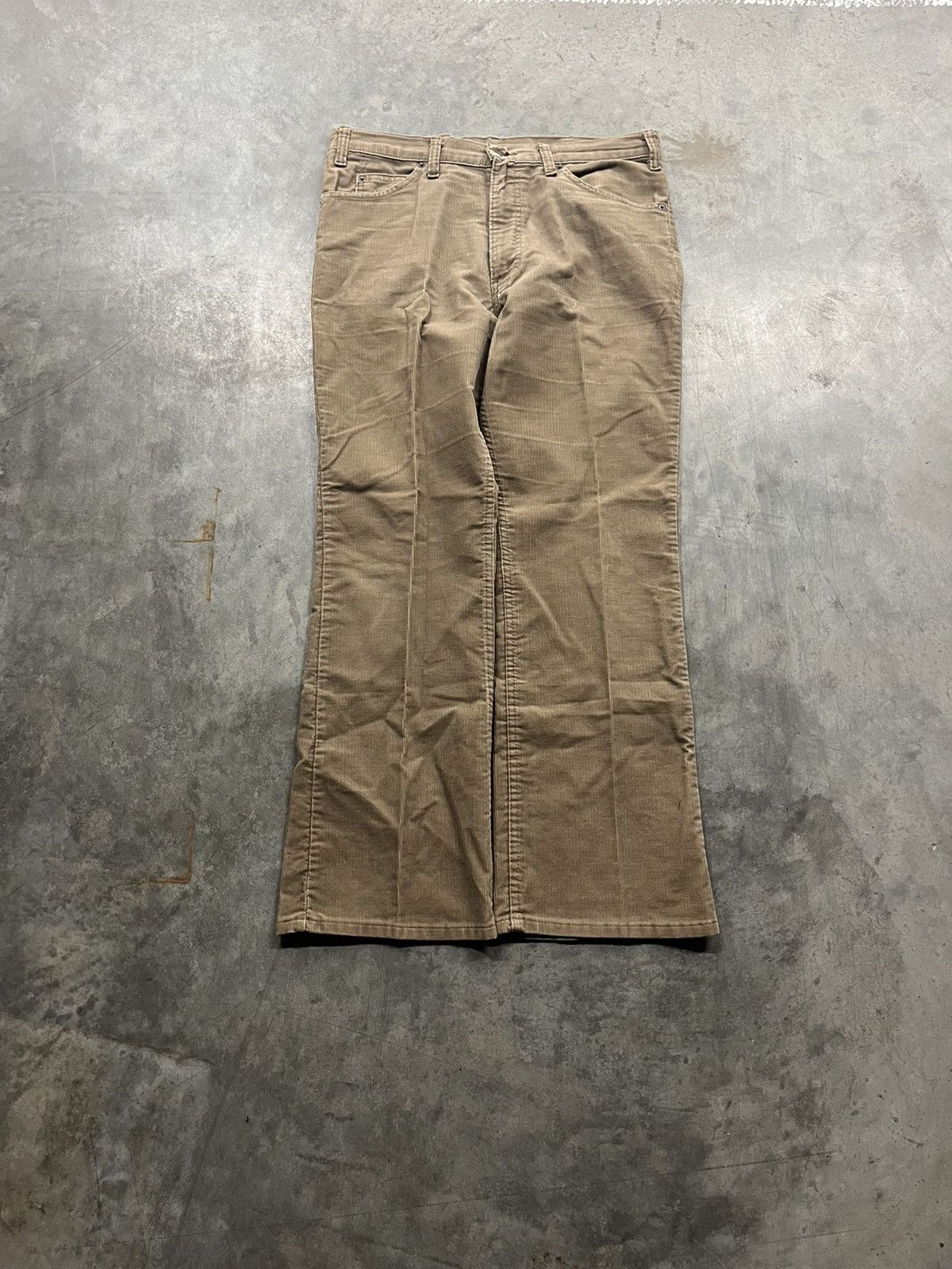 Vintage 70s Levi’s Made In USA Corduroy Flared Pants (33x30)
