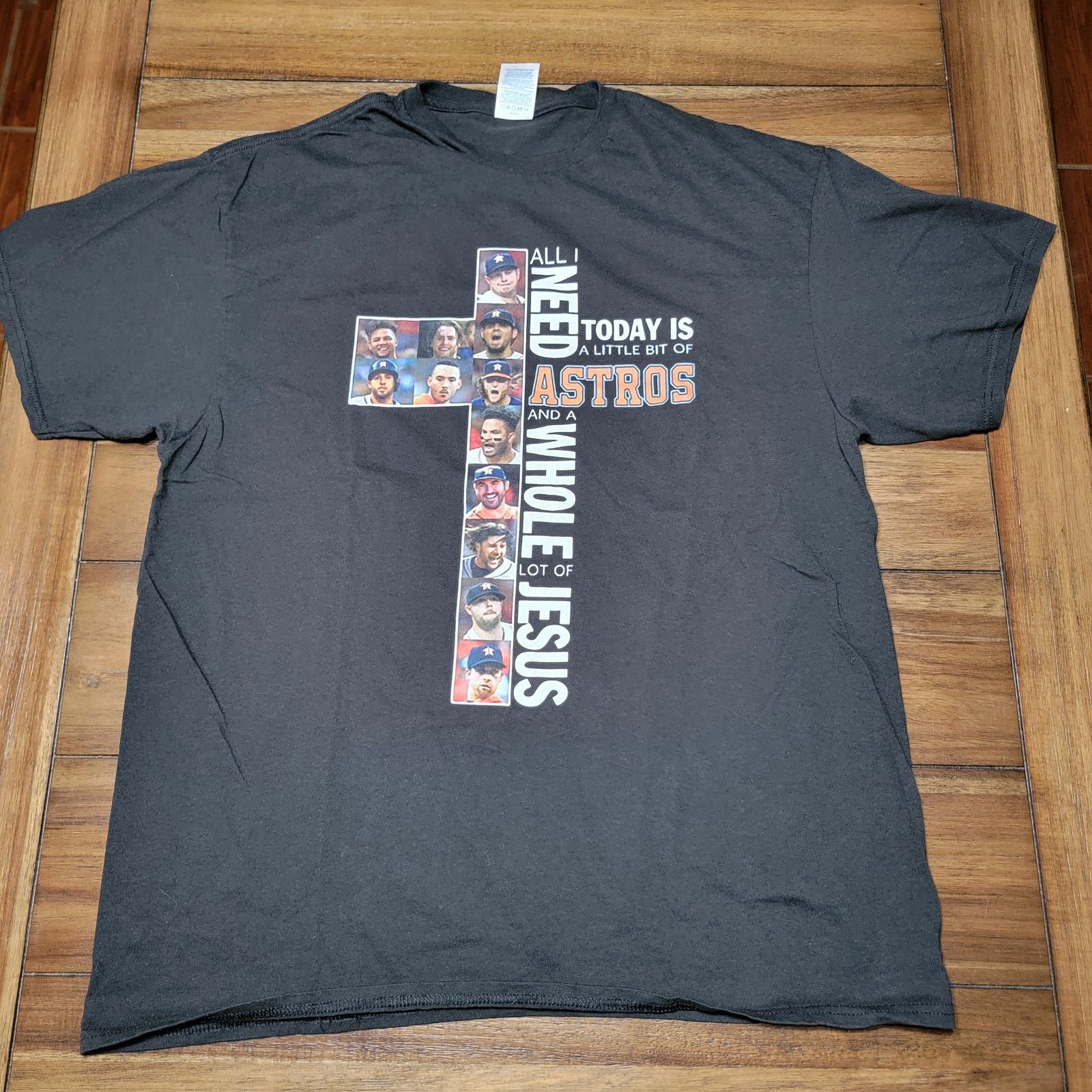 Delta Houston Astros and Jesus Unisex Tee "All I Need..." -Size XL Size XL / US 12-14 / IT 48-50 - 1 Thumbnail