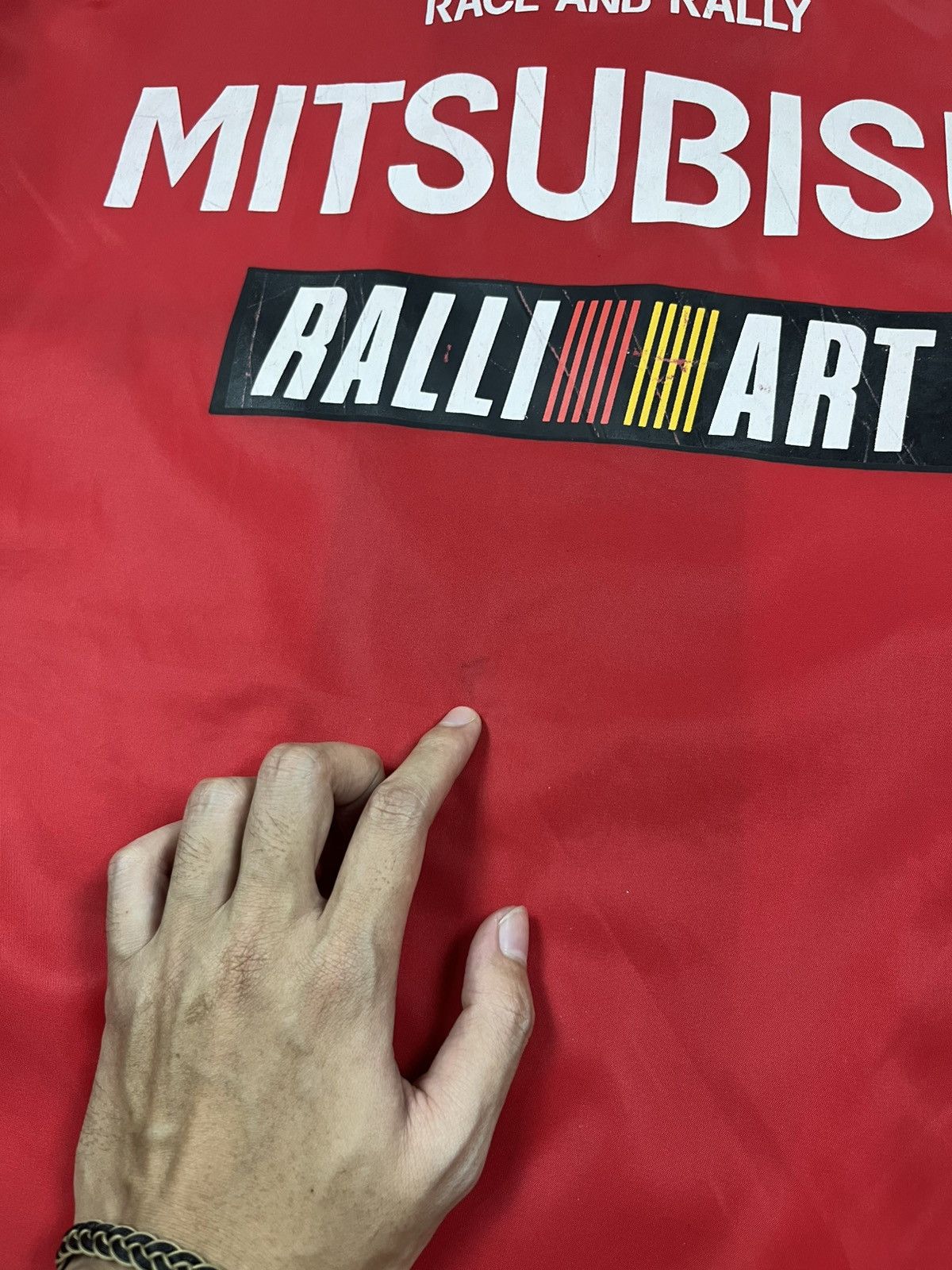 Japanese Brand 90s Mitsubishi Ralliart lancer team Size US L / EU 52-54 / 3 - 13 Thumbnail