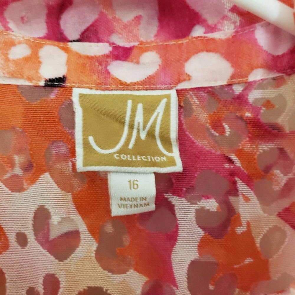Designer CT190a Women's JM Collection Multi Color Shirt 16 Size XXL / US 16-18 / IT 52-54 - 3 Thumbnail
