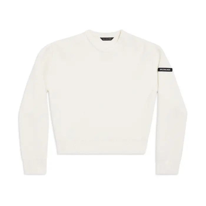 Balenciaga o1bcso1str0326 Sweater in White Size XS / US 0-2 / IT 36-38 - 1 Thumbnail