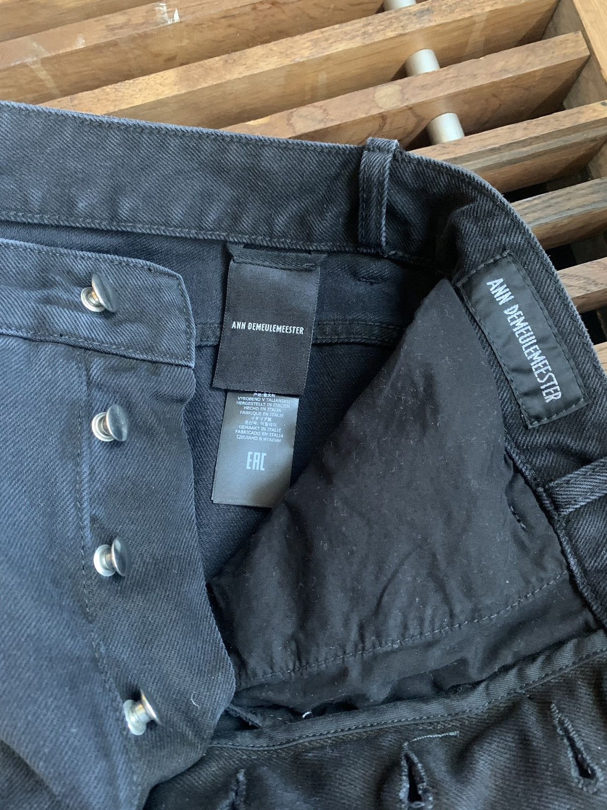 Ann Demeulemeester Ann Demeulemeester Leopold denim tag size 34 fits 32 Size US 32 / EU 48 - 4 Thumbnail